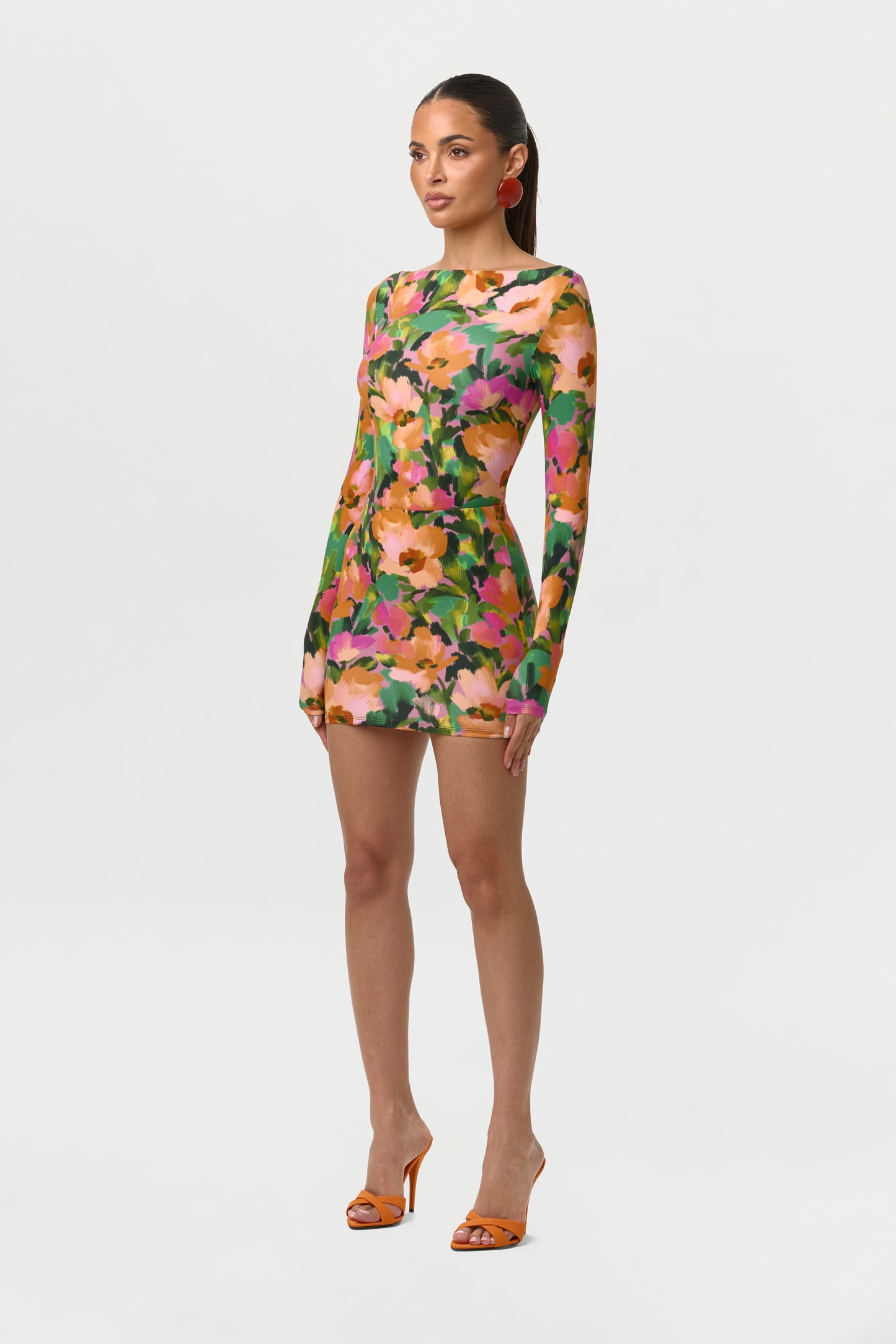 Naked Print Mini Skirt