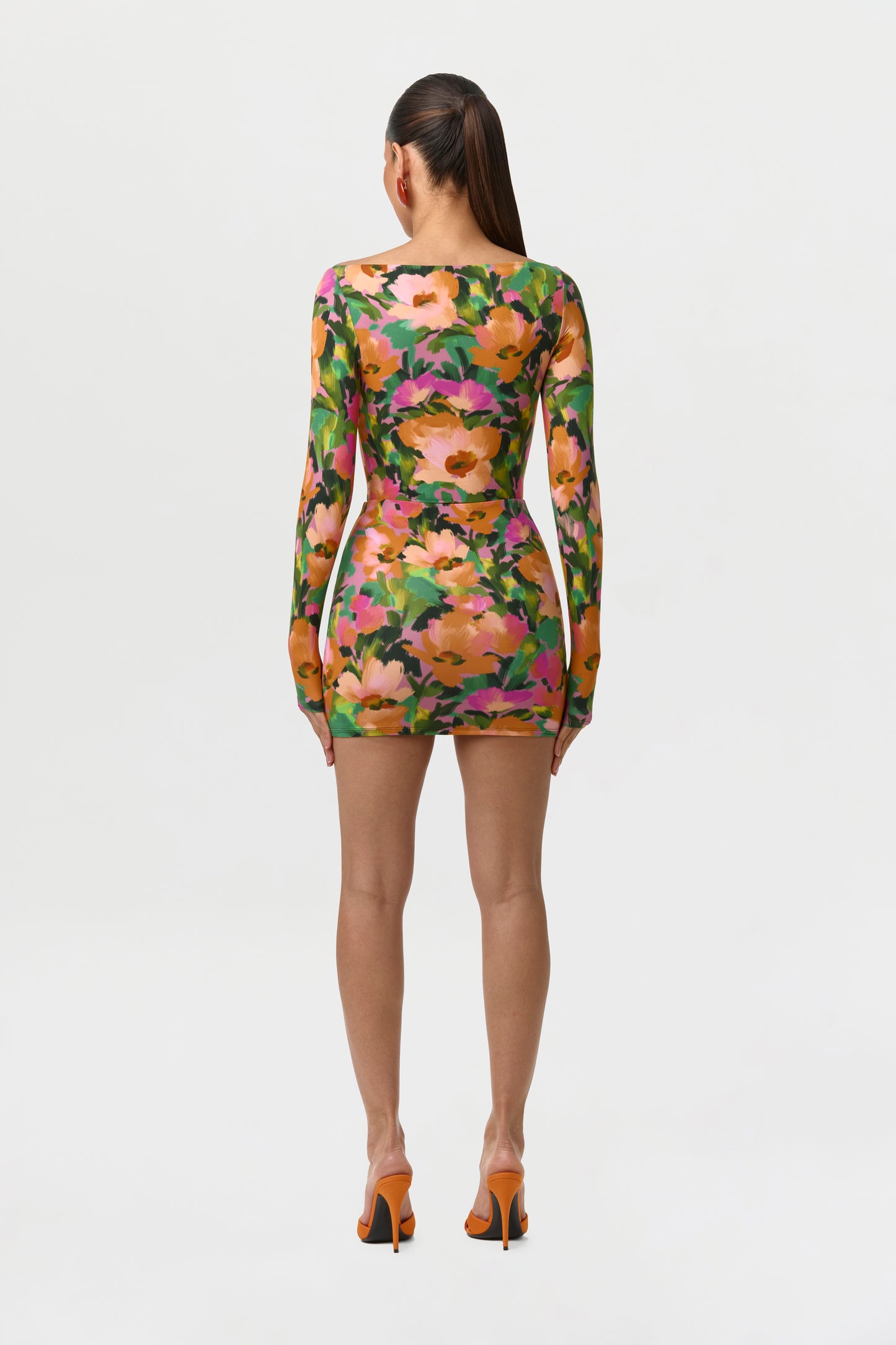 Naked Print Mini Skirt