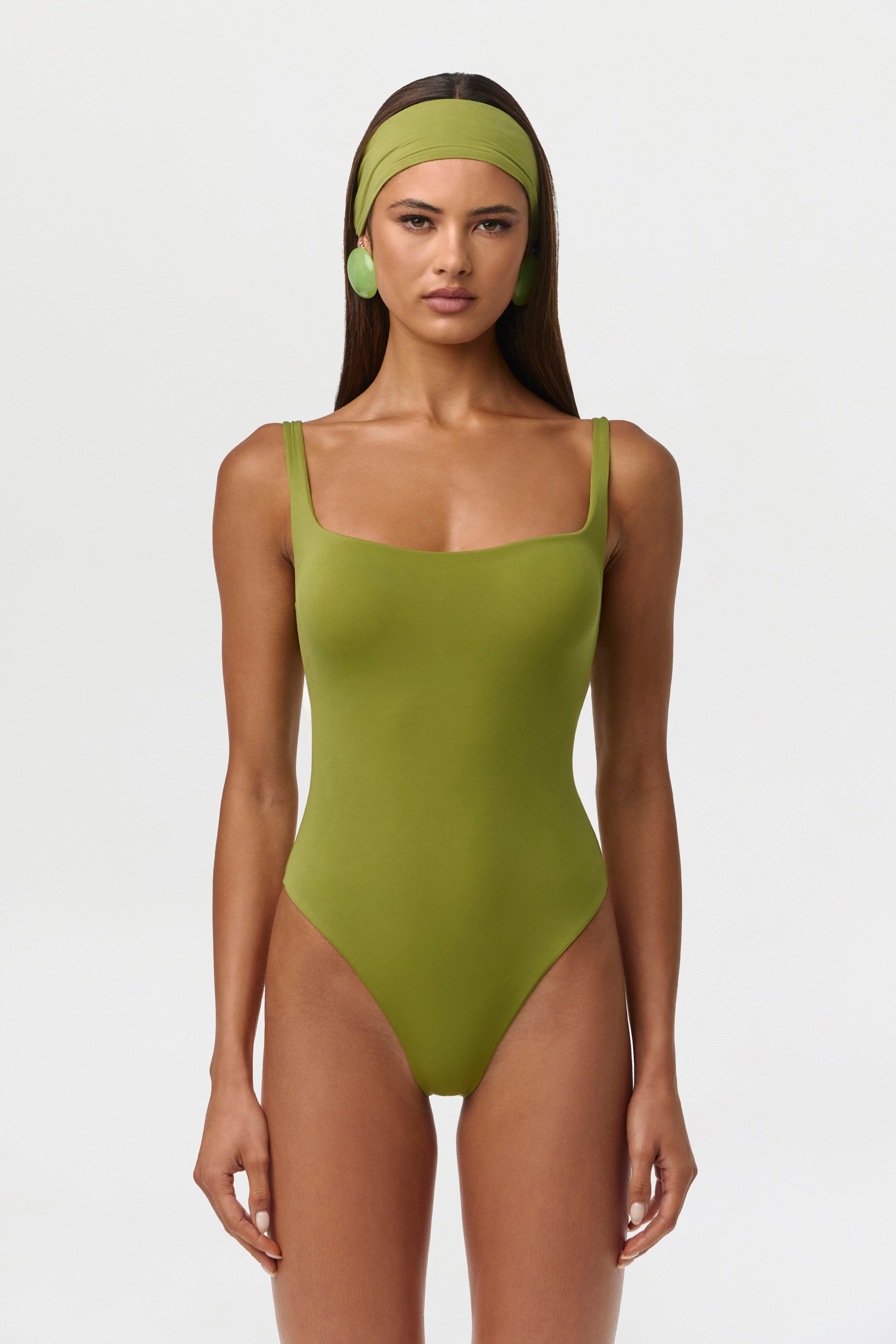 Naked Scoop Tank Bodysuit