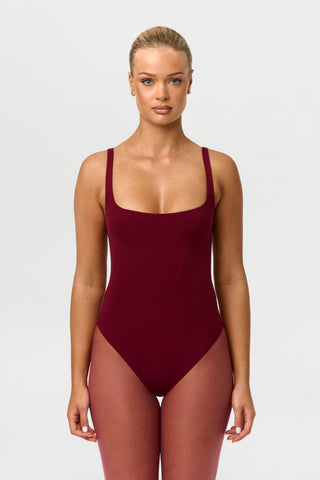 Naked Scoop Tank Bodysuit