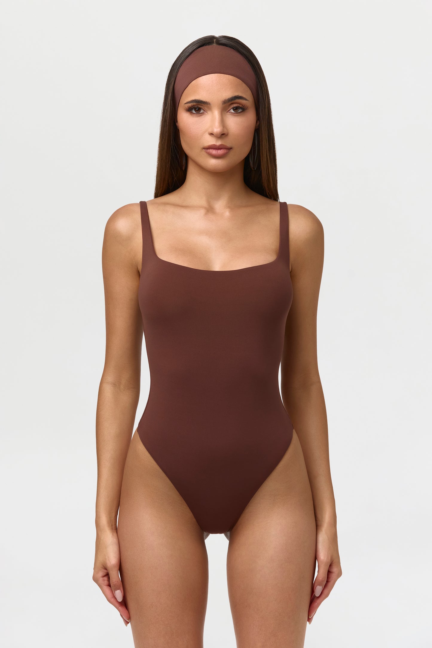 Naked Scoop Tank Bodysuit