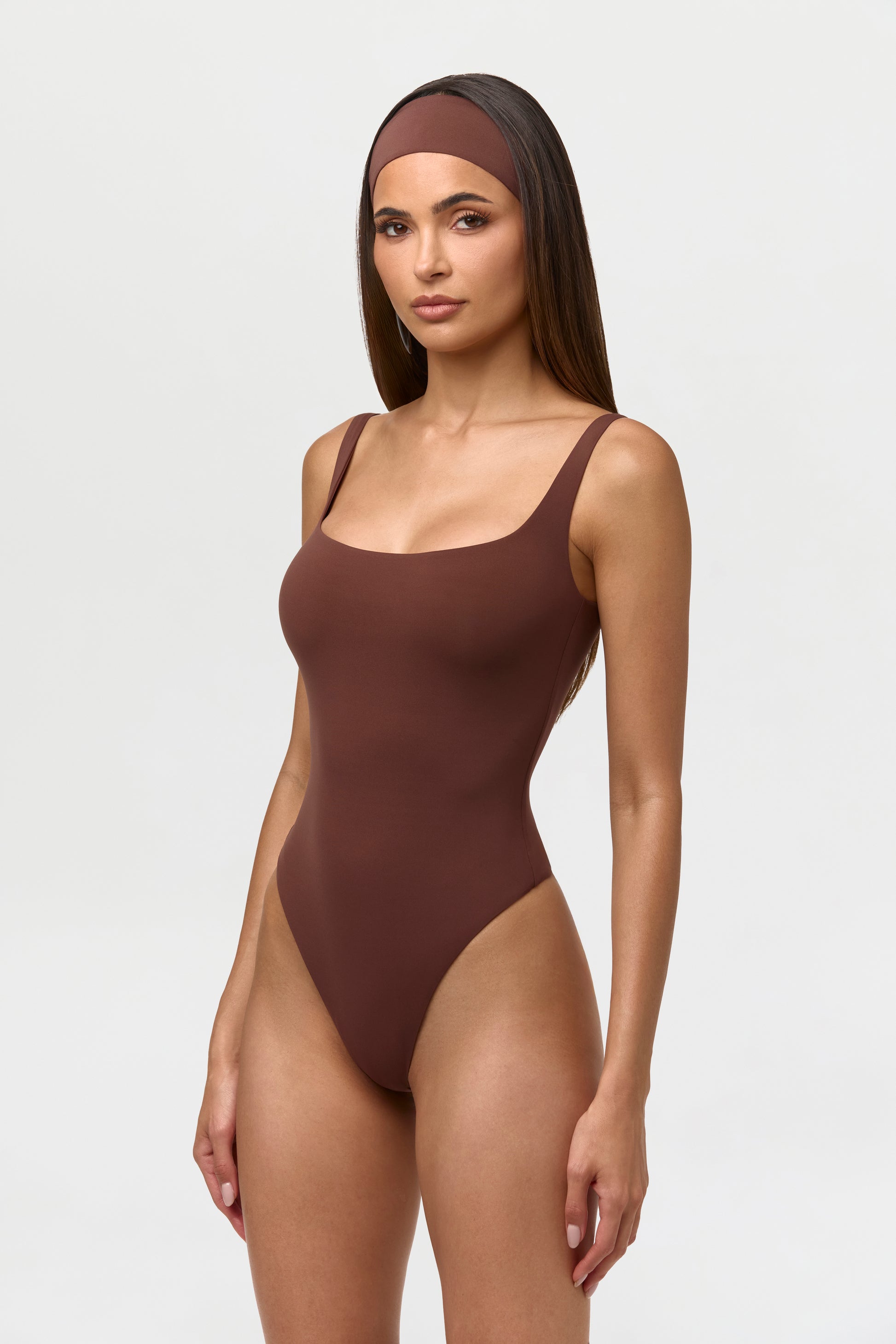 Naked Scoop Tank Bodysuit