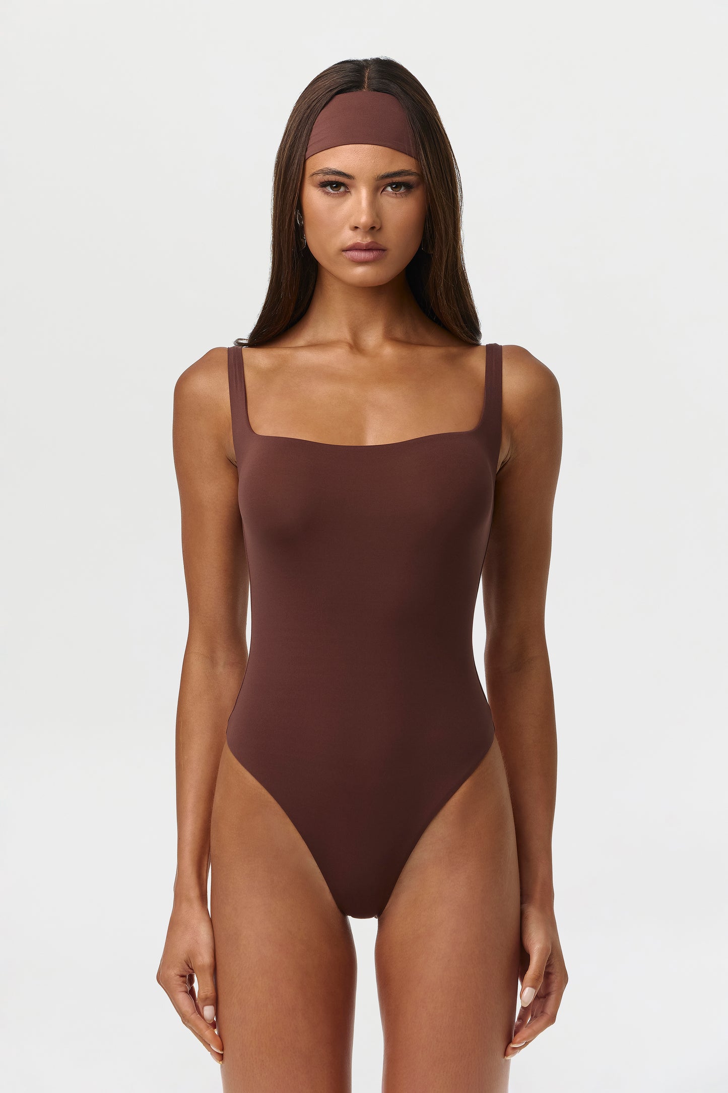 Naked Scoop Tank Bodysuit