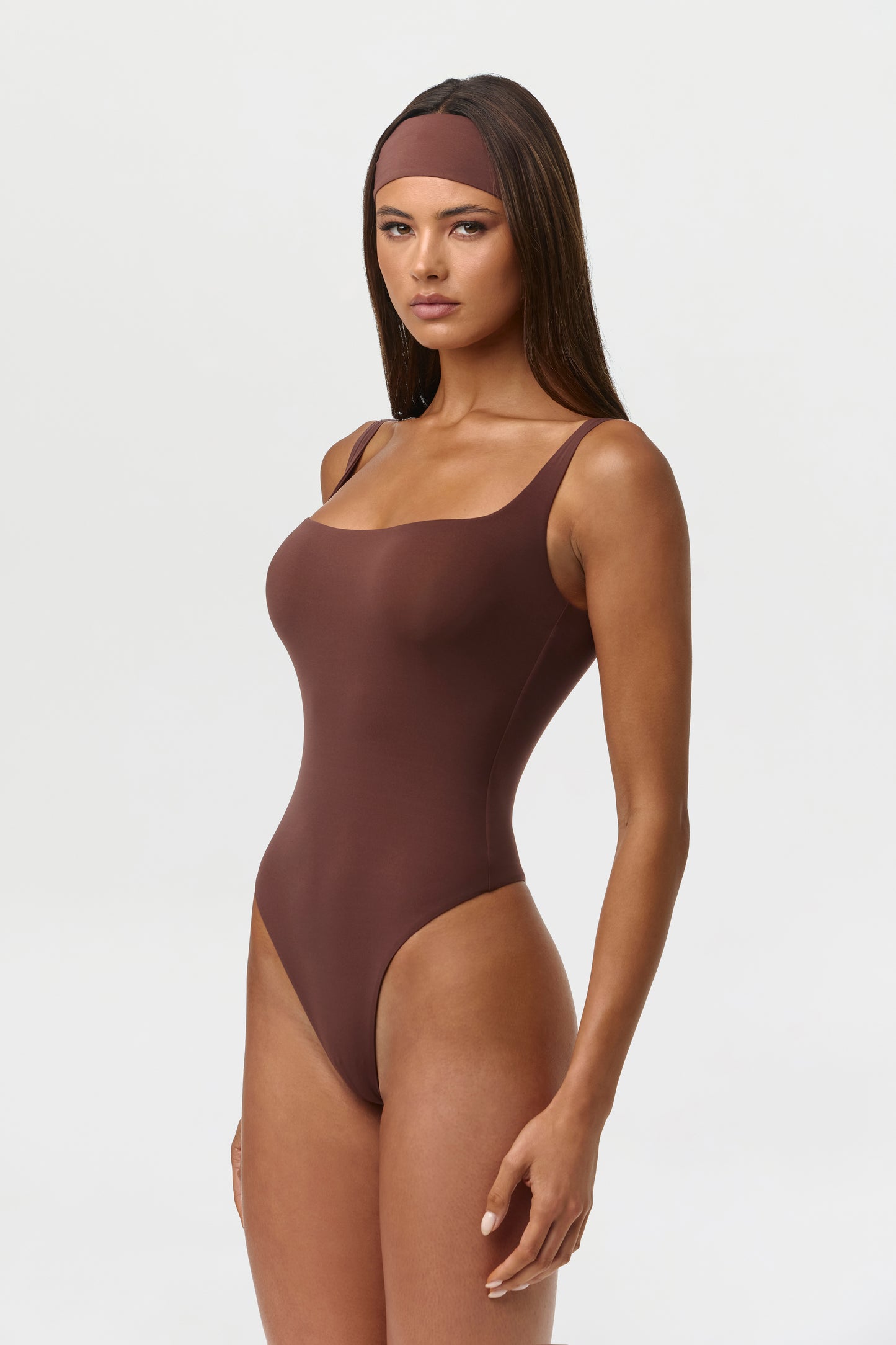 Naked Scoop Tank Bodysuit