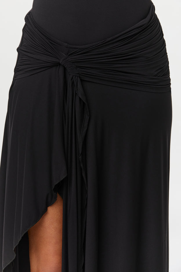 Naked Asymmetric Midi Skirt