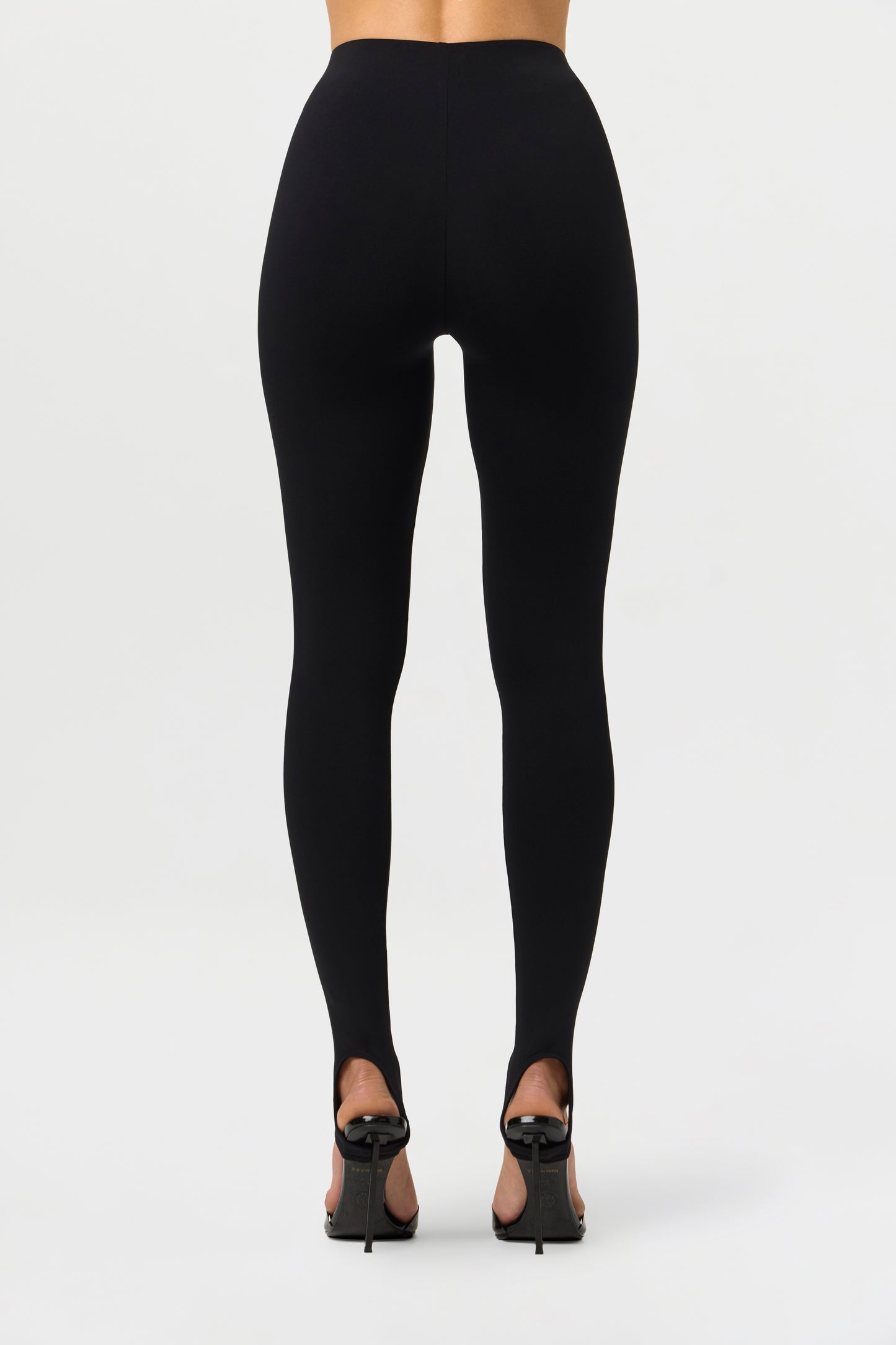 Black Naked Form Stirrup Leggings