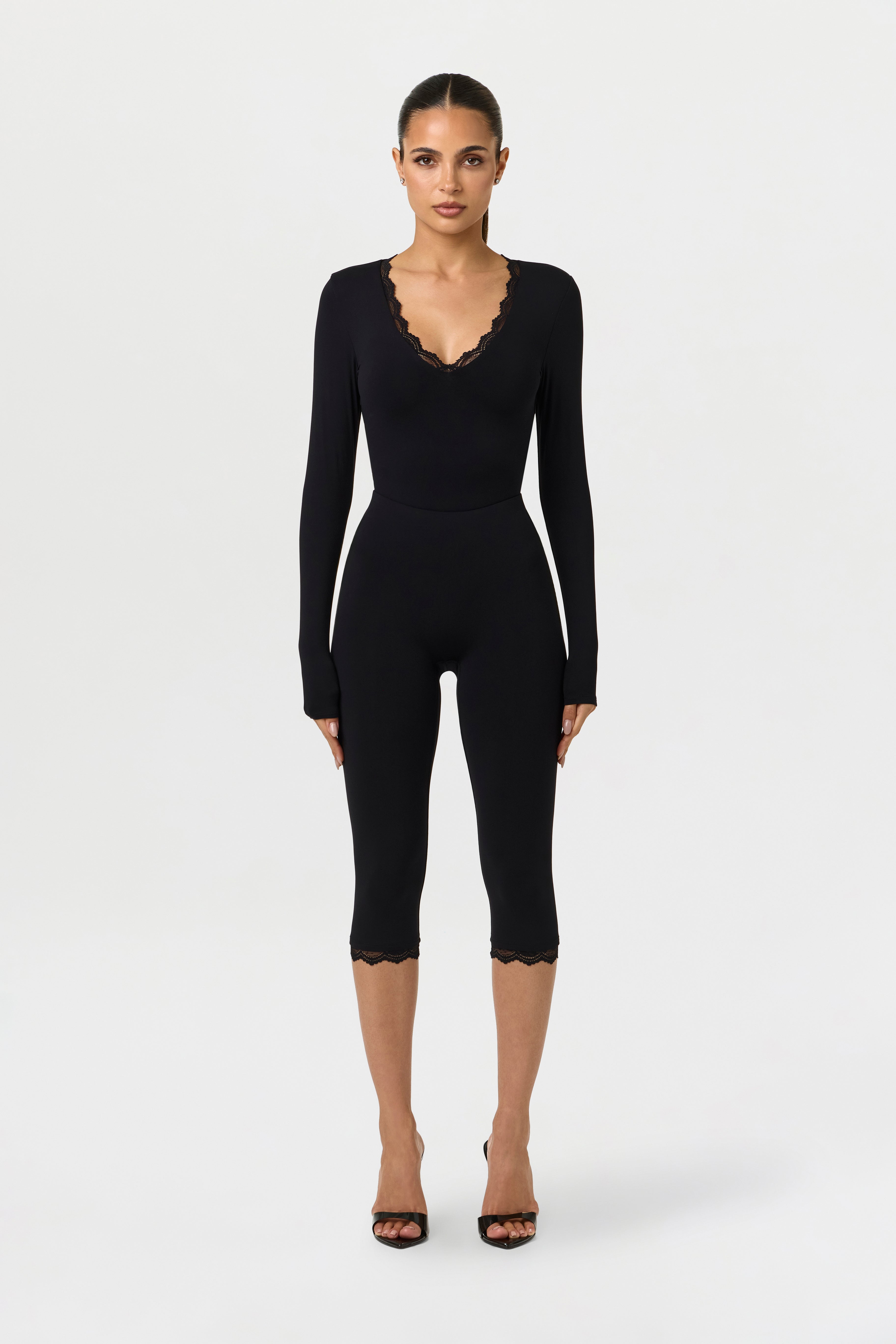 Naked Form Lace Capri Leggings