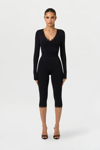 Naked Form Lace Capri Leggings