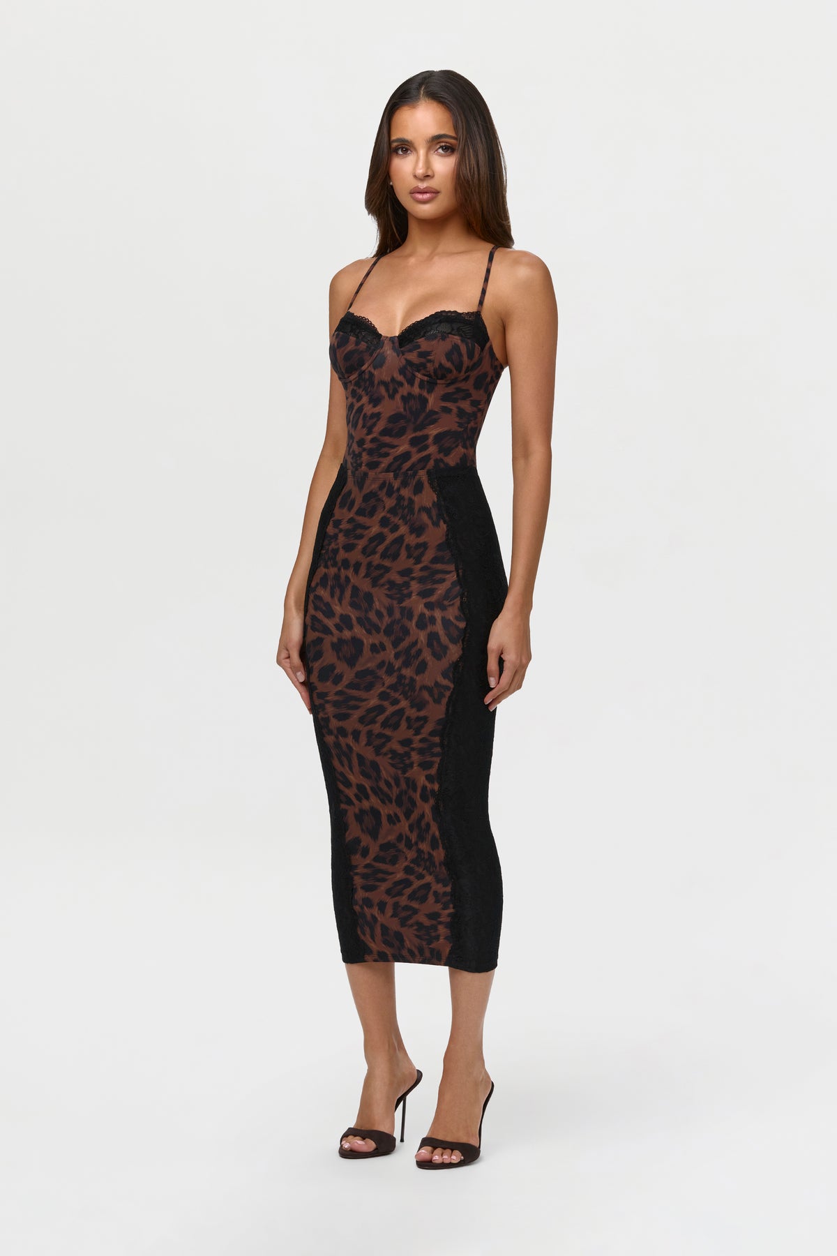 Naked Print Balconette Bodysuit