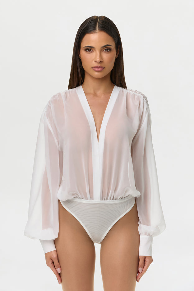 Chiffon Blouse Bodysuit