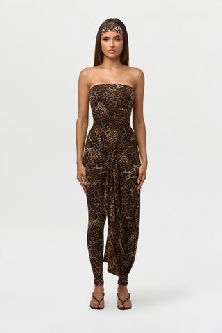 Naked Print Cinched Front Leggings