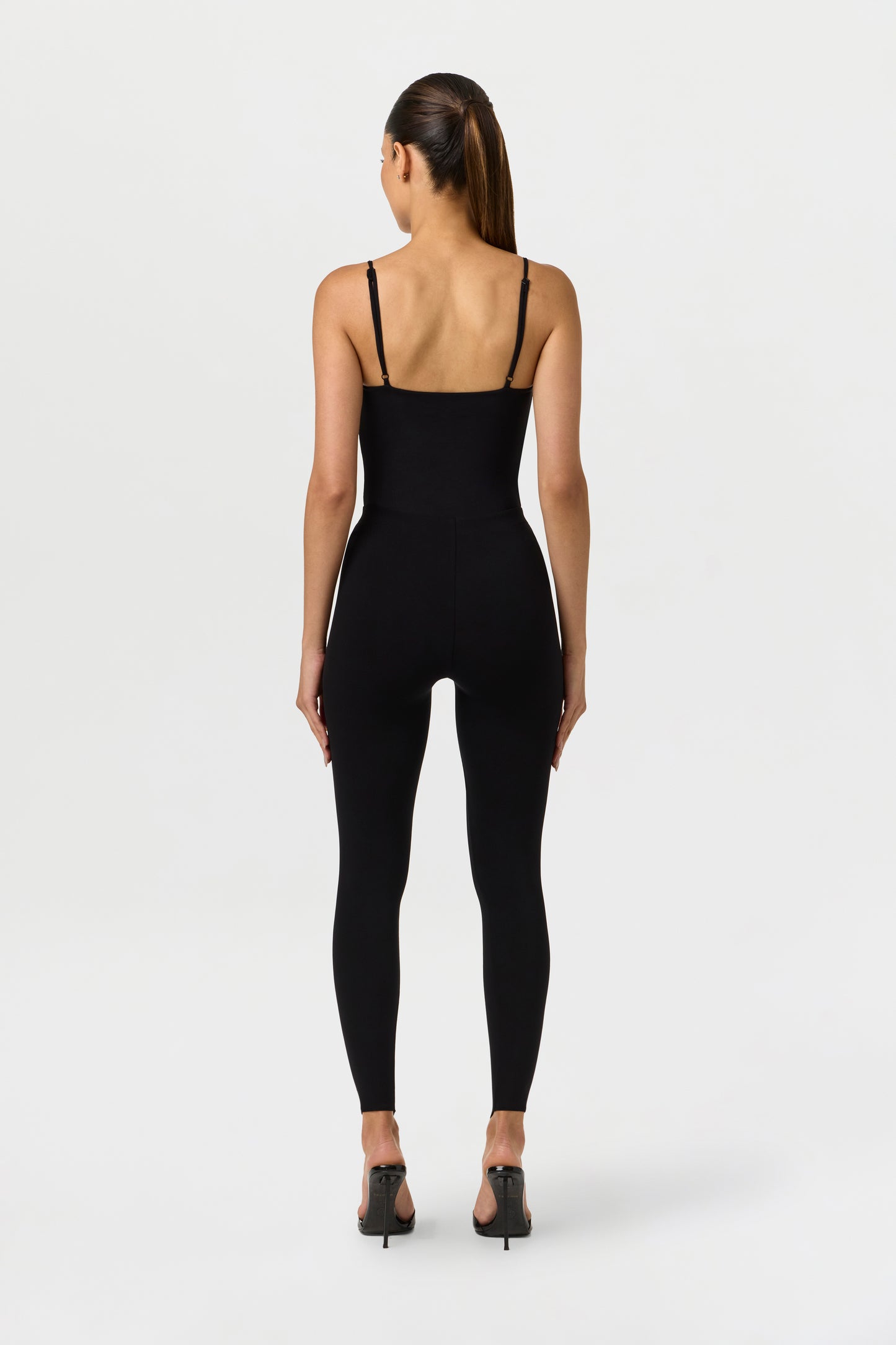 Black Naked Toe Loop Leggings