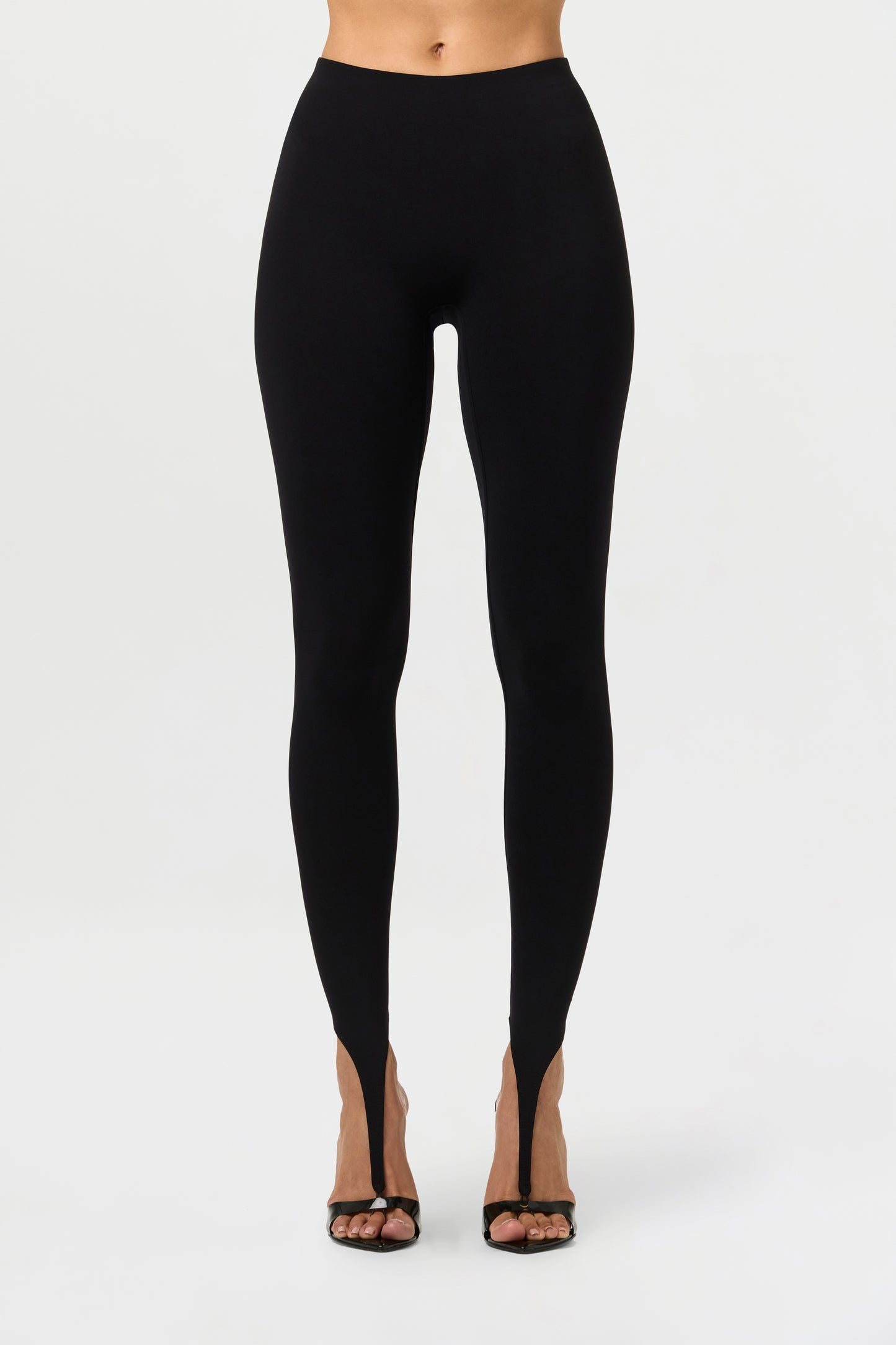 Black Naked Toe Loop Leggings