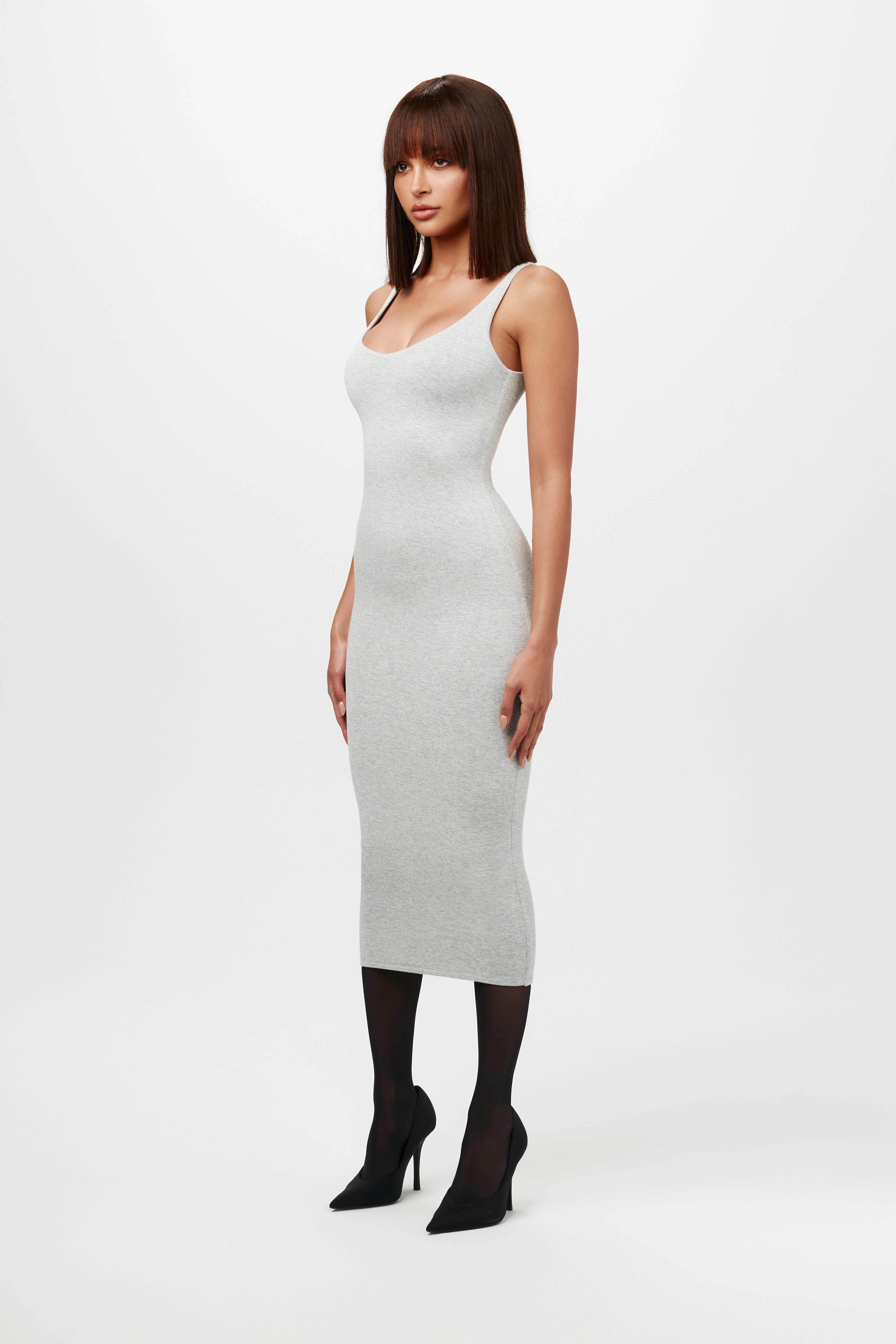 NW SCULPT TANK MIDI DRESS