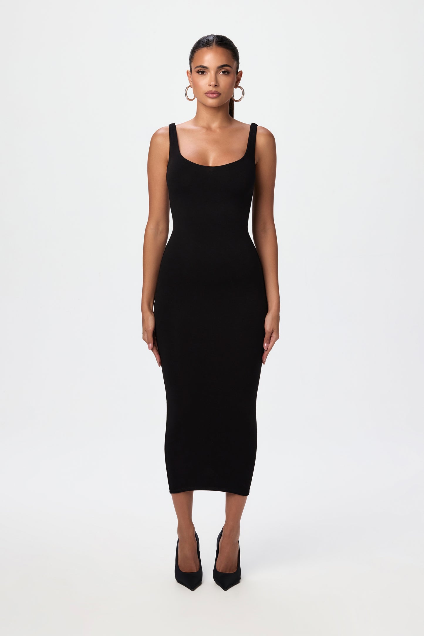 NW Sculpt Tank Midi Dress