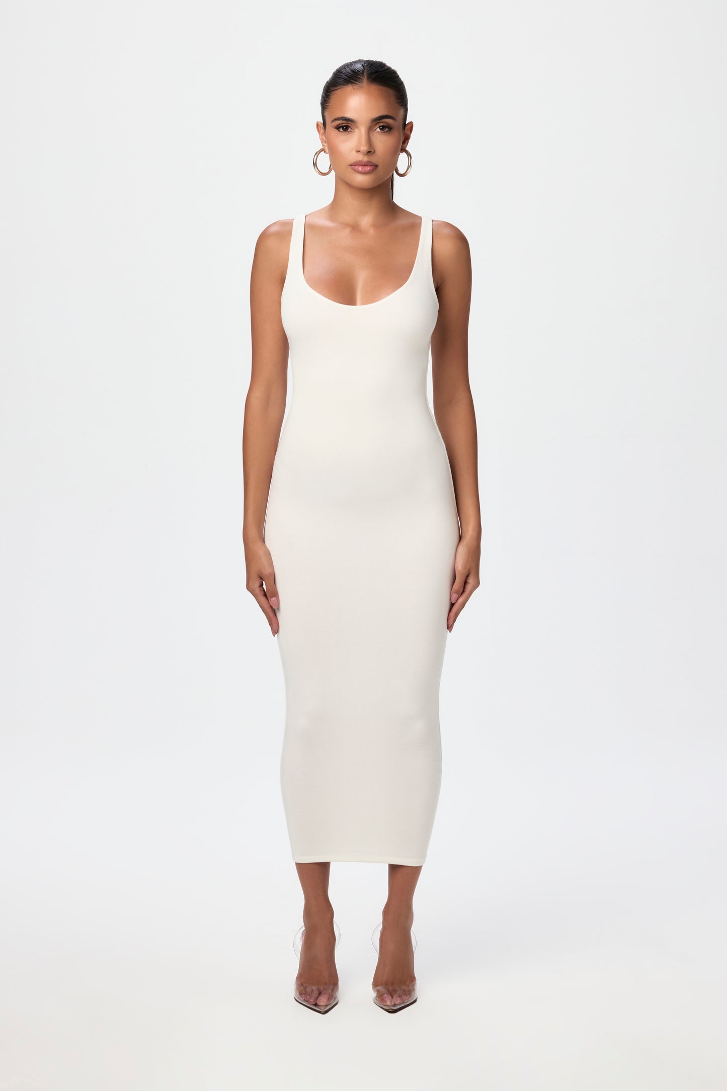 NW Sculpt Tank Midi Dress