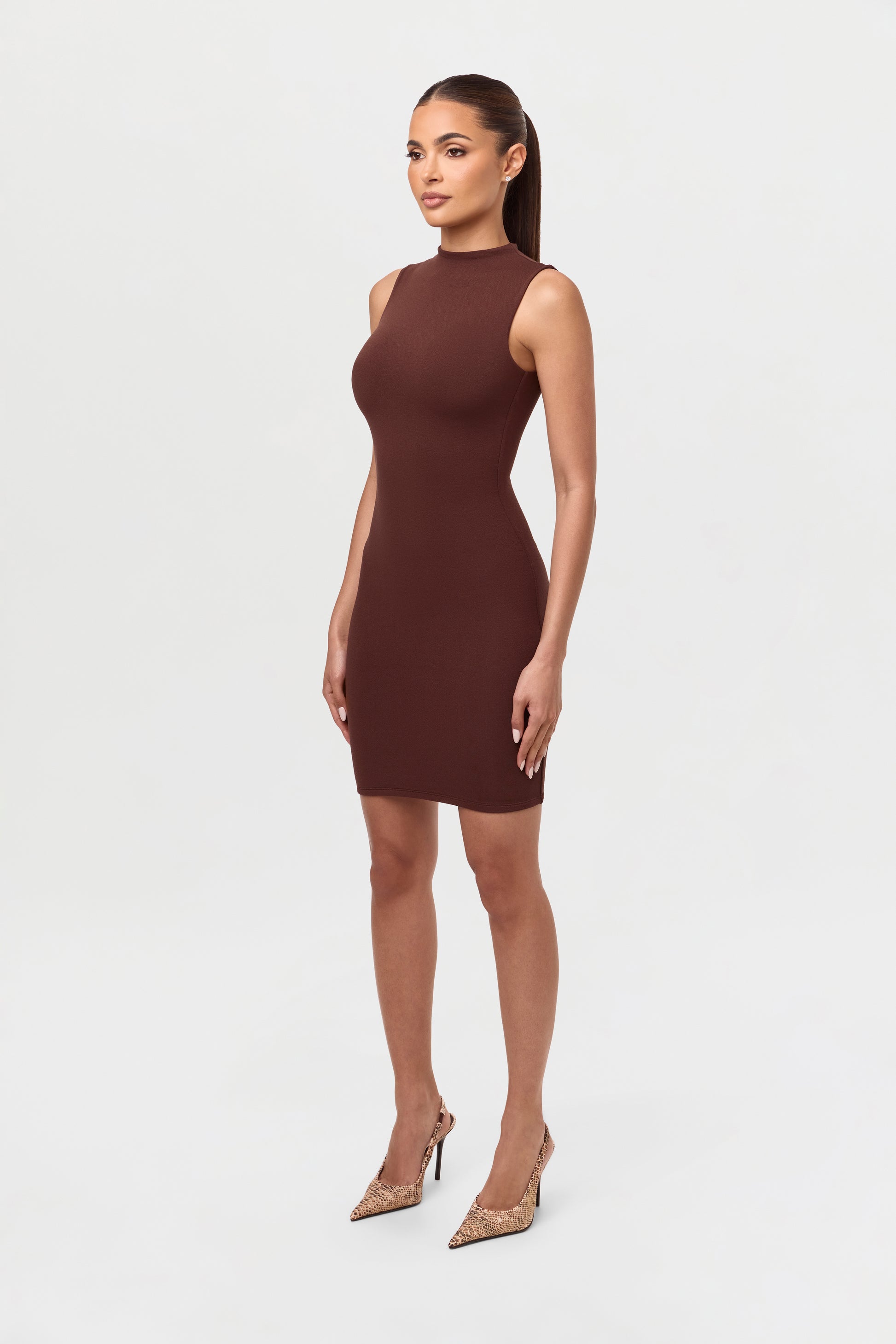 turtleneck short dress with no back are called NW Sleeveless Mini Dress - Women's Dresses