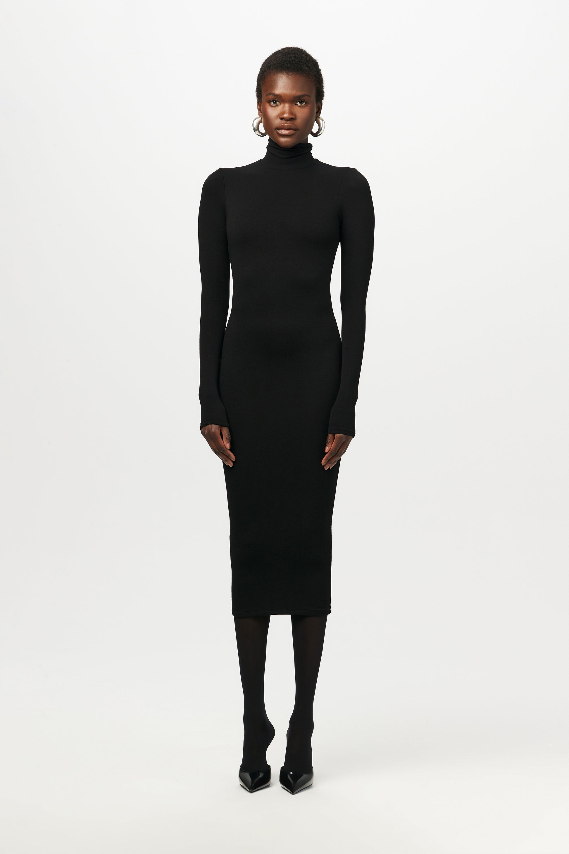The NW Turtleneck Midi Dress - Women's Dresses | Naked Wardrobe The NW Turtleneck Midi Dress - Women's Dresses | Naked Wardrobe