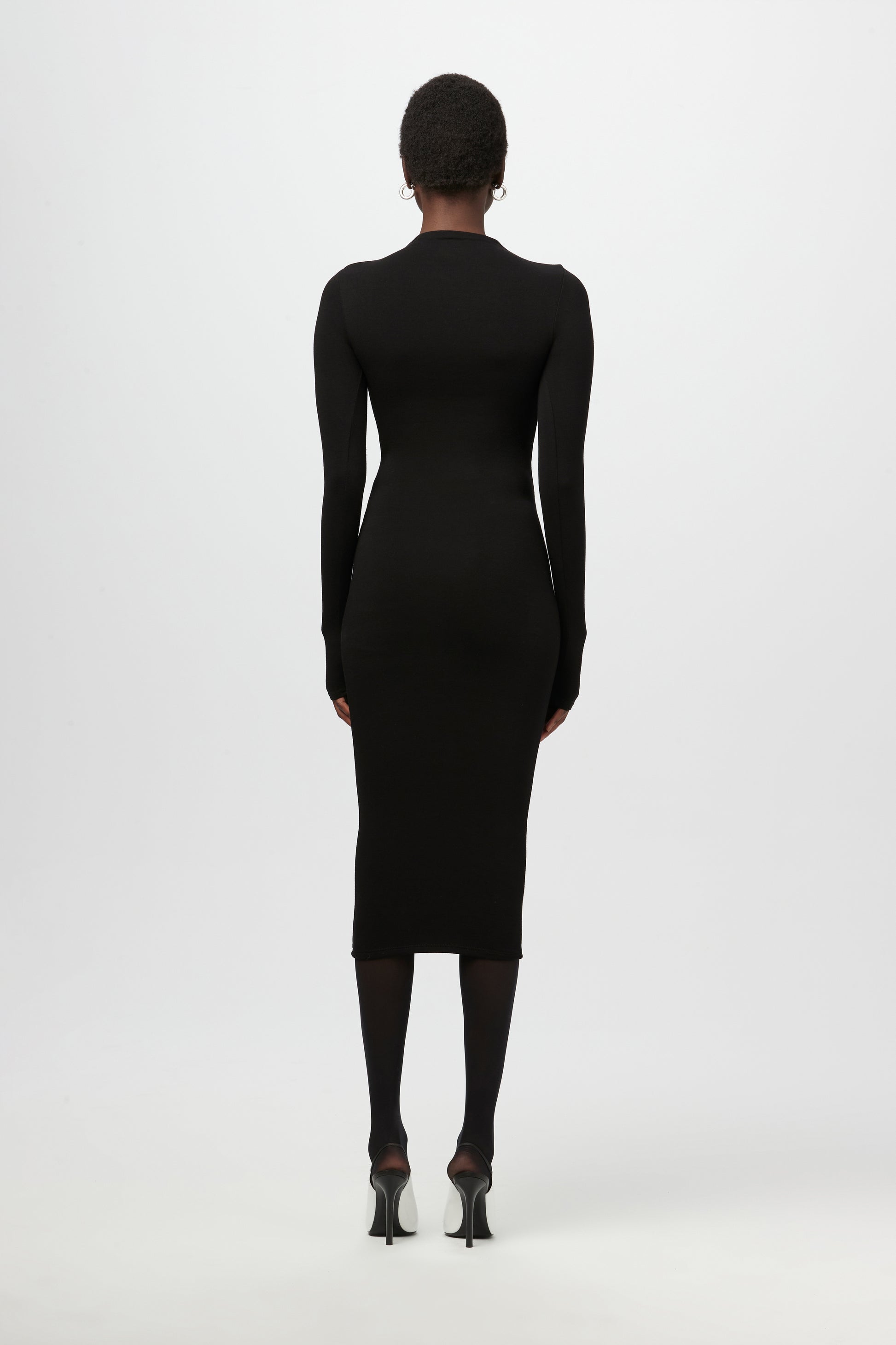 monochrome midi dress Buy Monochrome Stripe Knitlook Short Sleeve Dress from Next USA