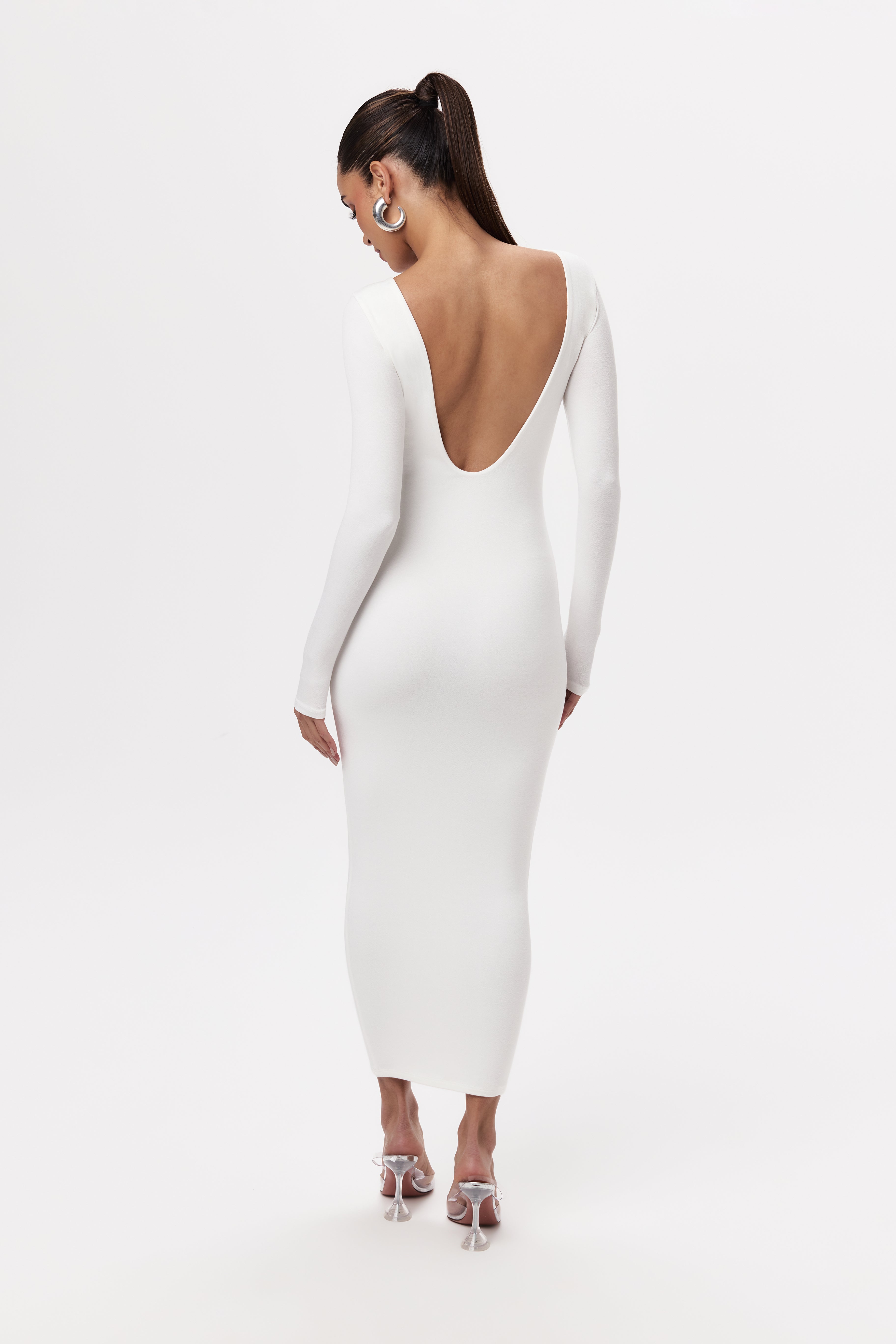 NW Open Back Midi Dress