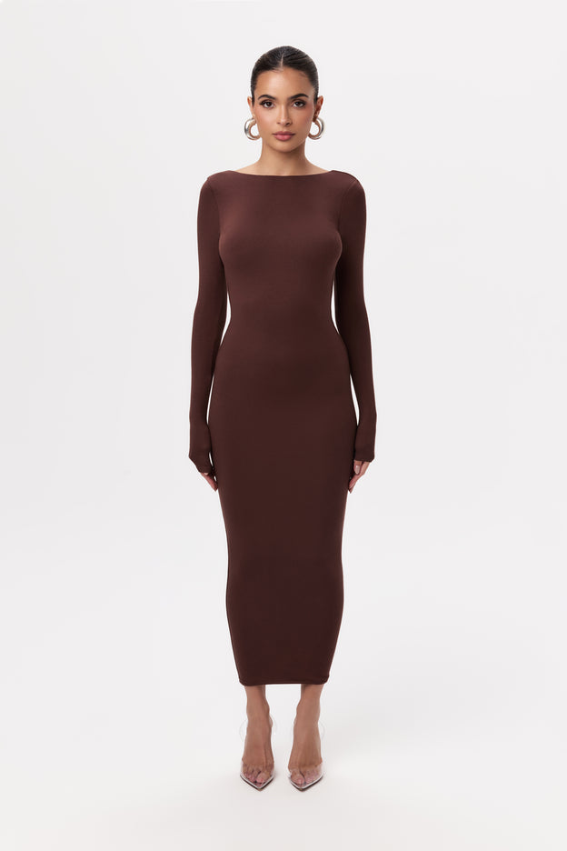 NW Open Back Midi Dress