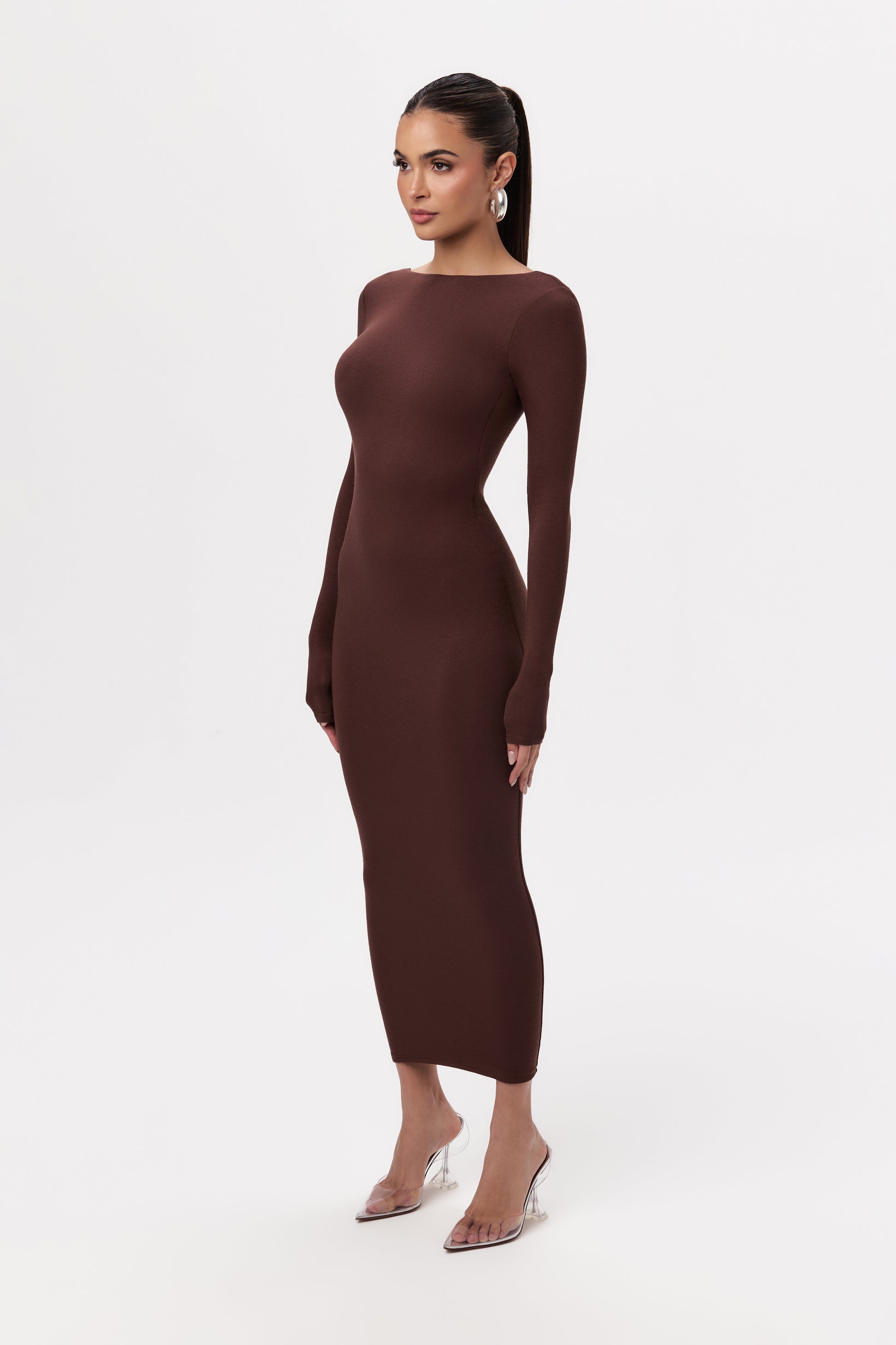 NW Open Back Midi Dress Naked Wardrobe NW Open Back Midi Dress Naked Wardrobe
