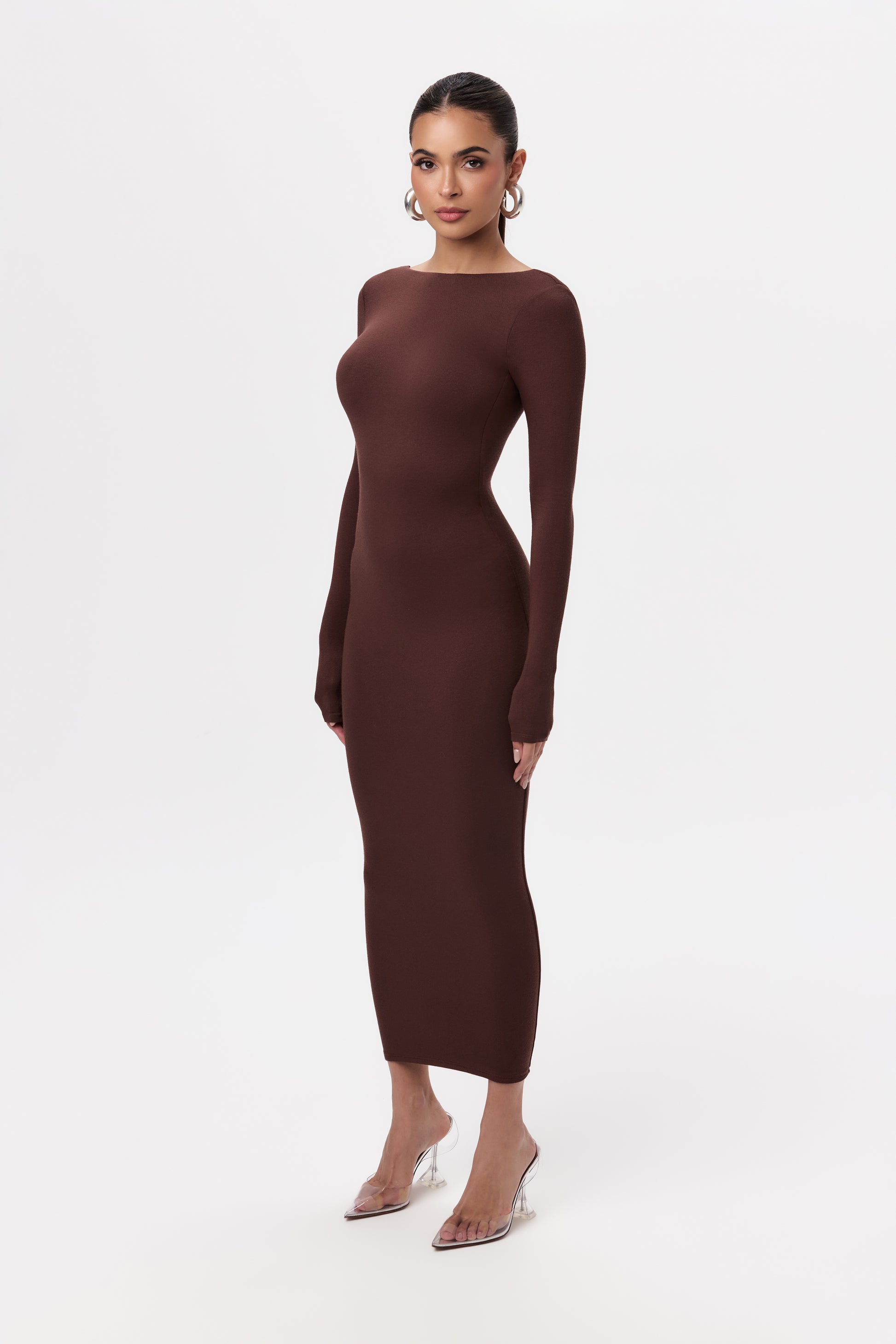 NW Open Back Midi Dress – Naked Wardrobe NW Open Back Midi Dress – Naked Wardrobe