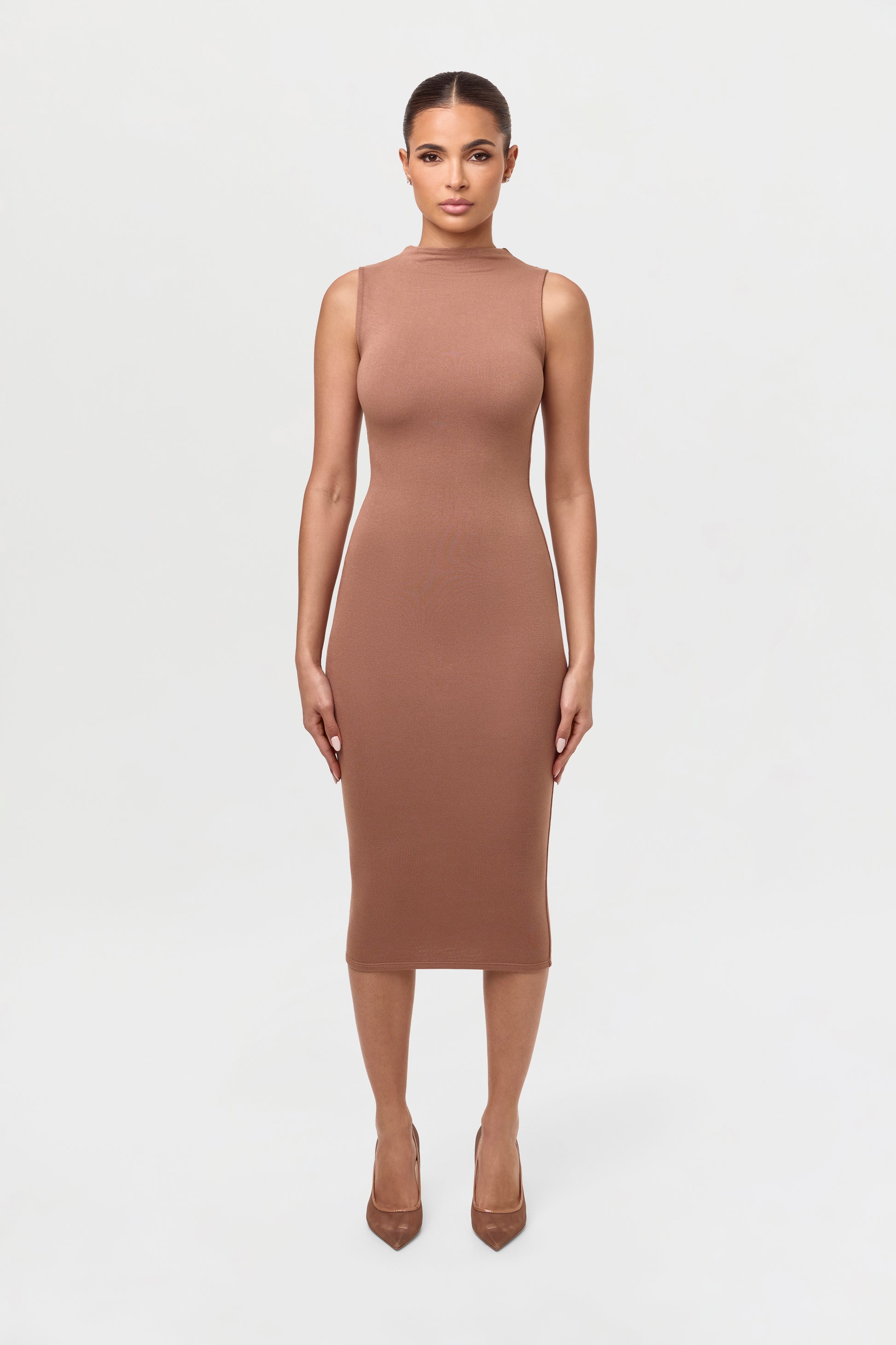 Women's The Nw Sleeveless Midi Dress by Naked Wardrobe, COCO / M Women's The Nw Sleeveless Midi Dress by Naked Wardrobe, COCO / M