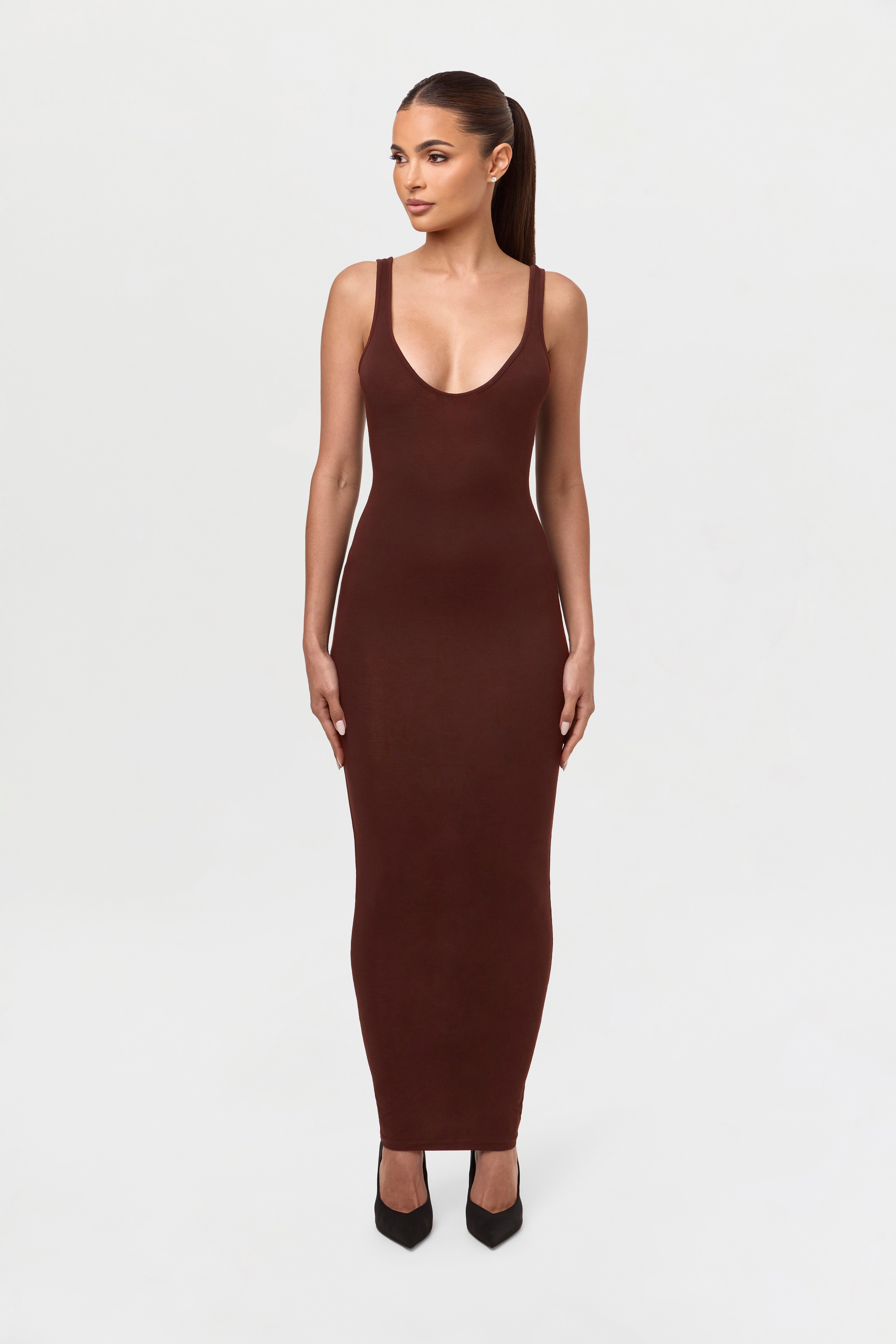 Smooth Sculpt Tank Midi Dress