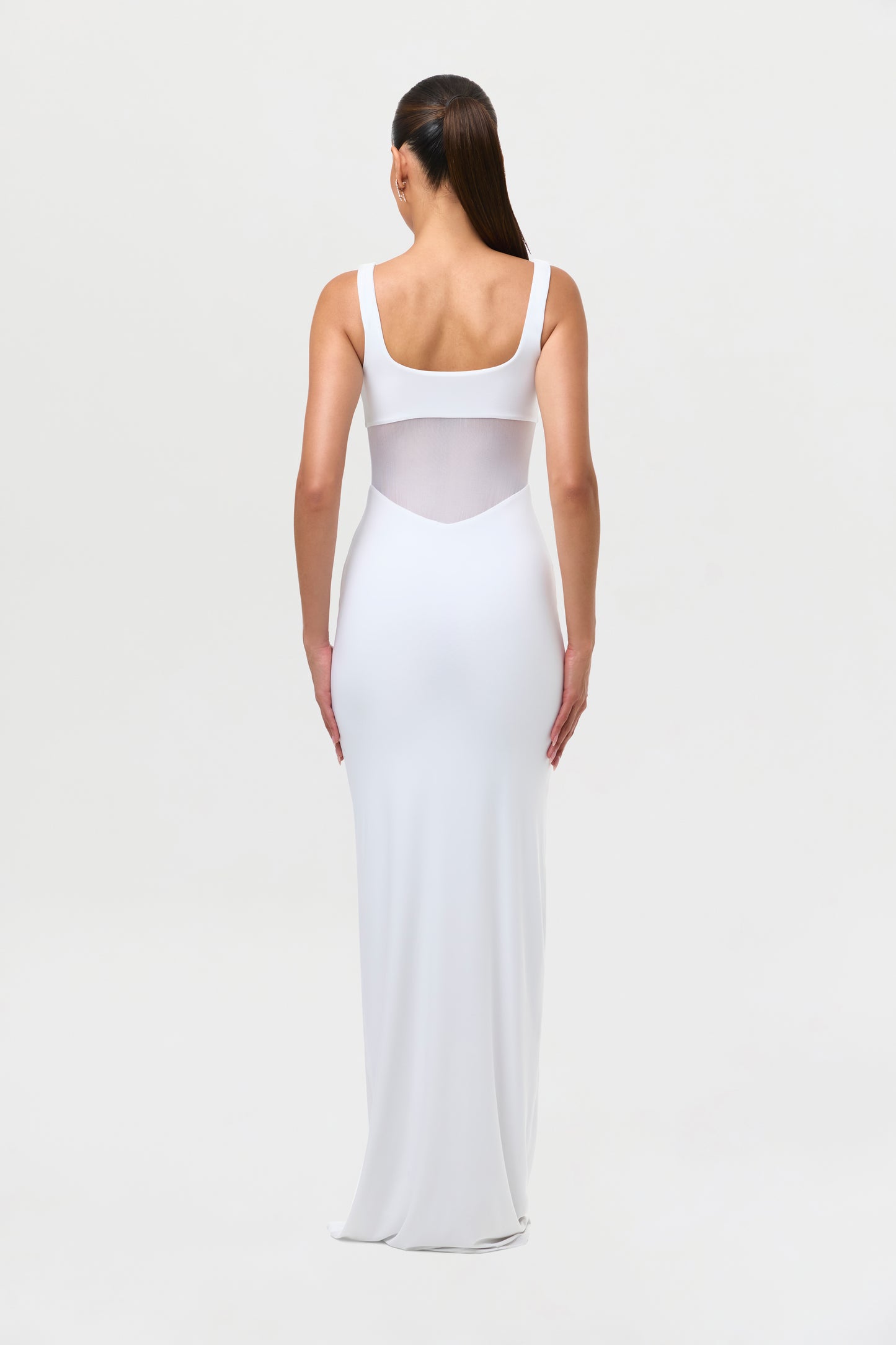 Hourglass Mesh Contrast Dress