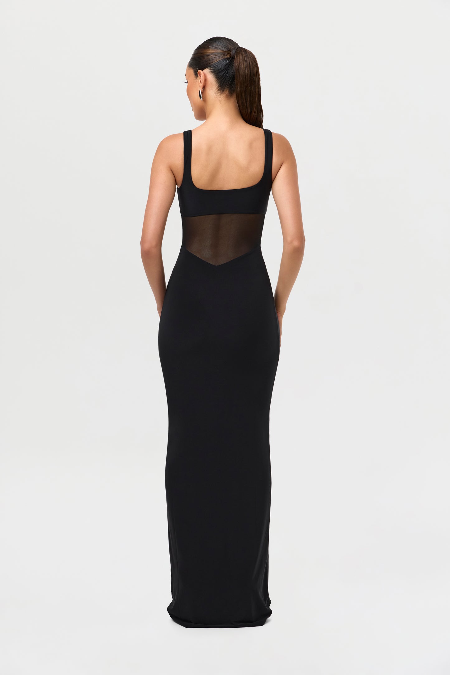 Hourglass Mesh Contrast Dress