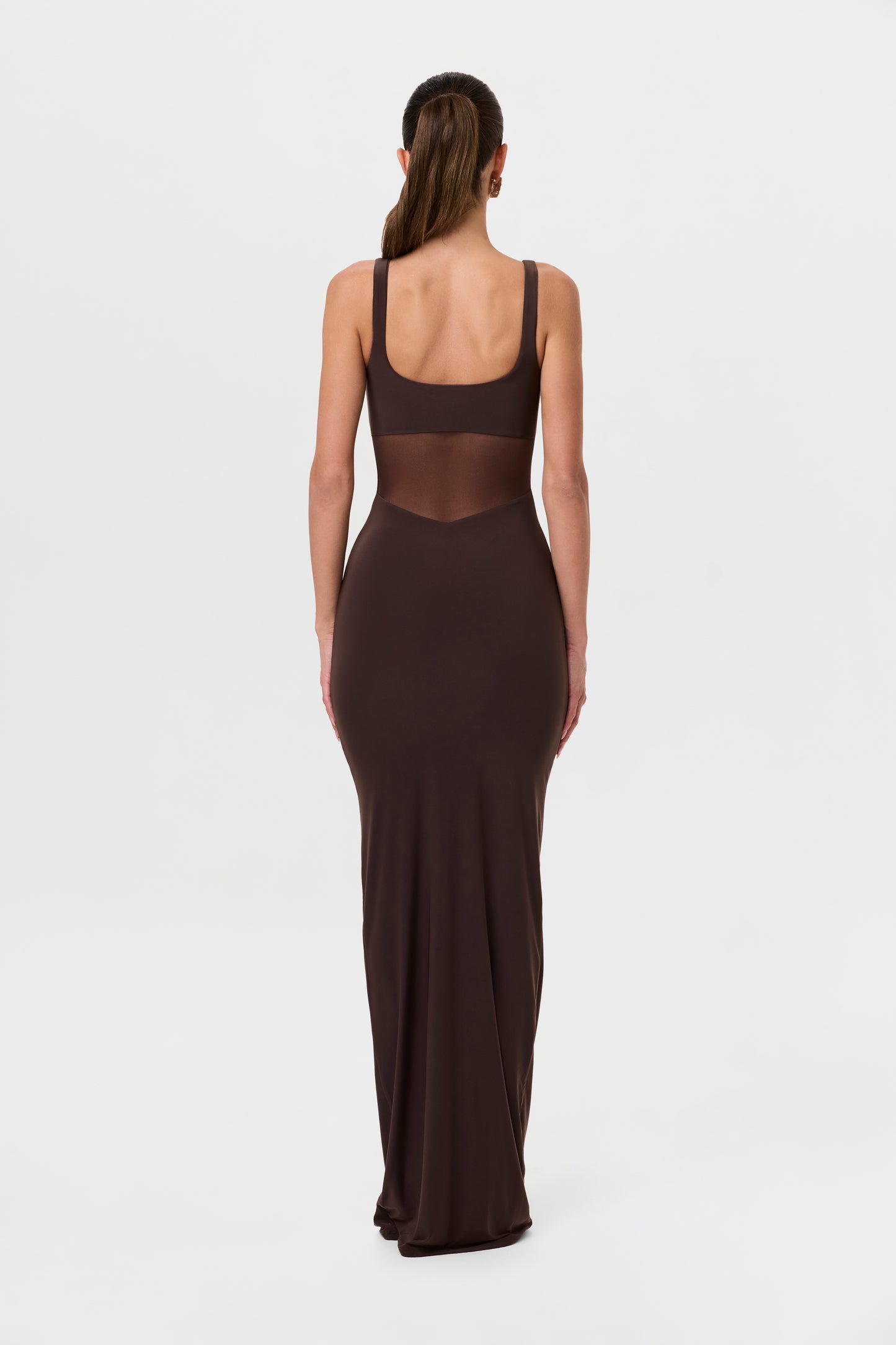 Hourglass Mesh Contrast Dress
