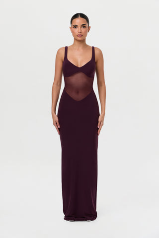 Hourglass Mesh Contrast Dress