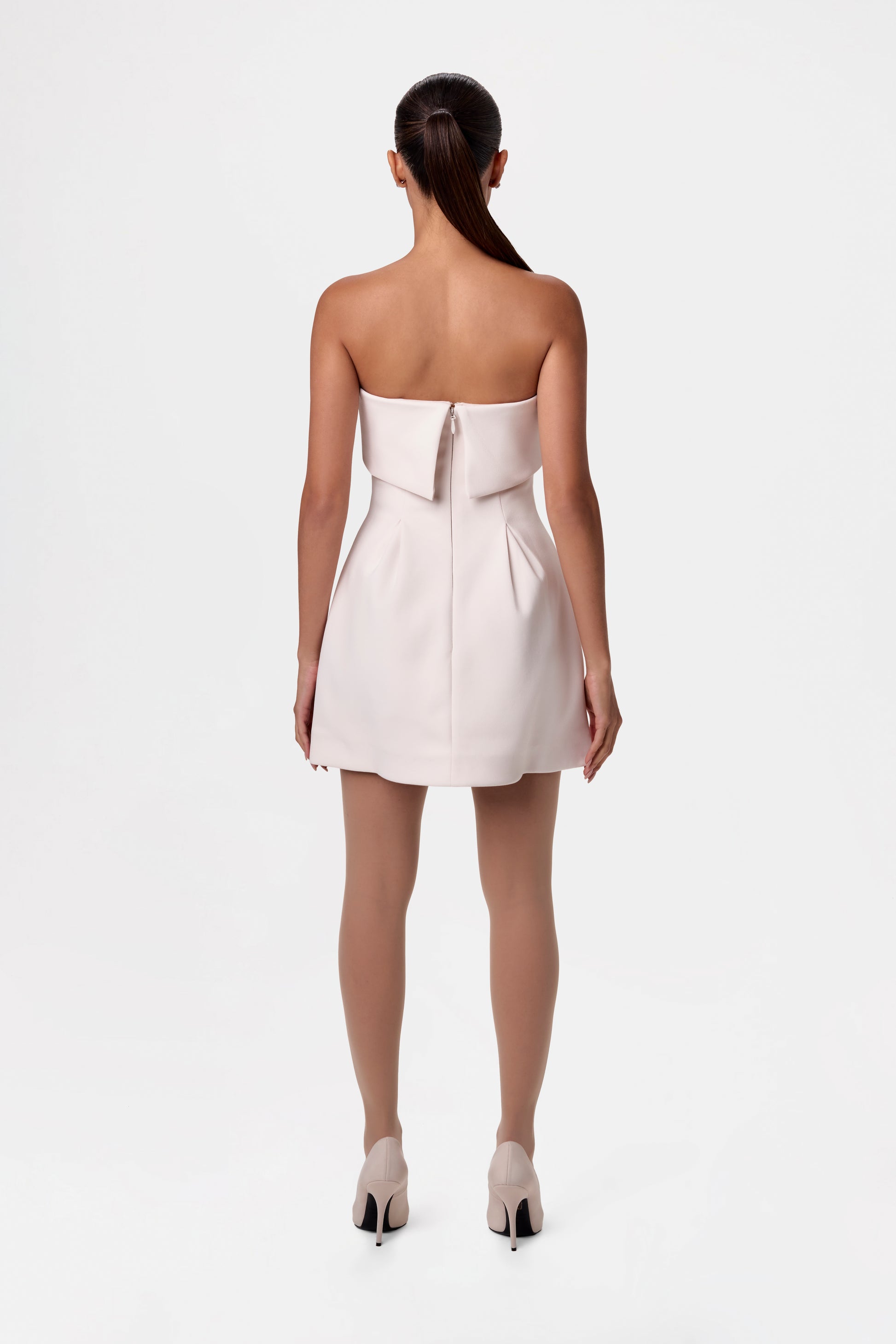 tube dress a line Tube Top Applique Beaded Pleated A-Line Wedding Dress Long-Sleeves Swe Laxag