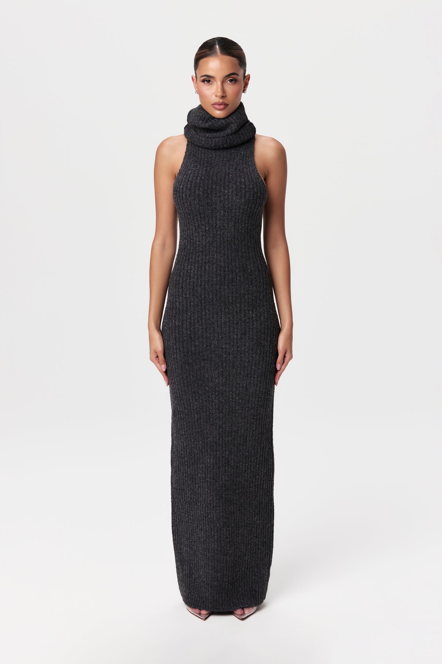 Sleeveless Sweater Maxi Dress