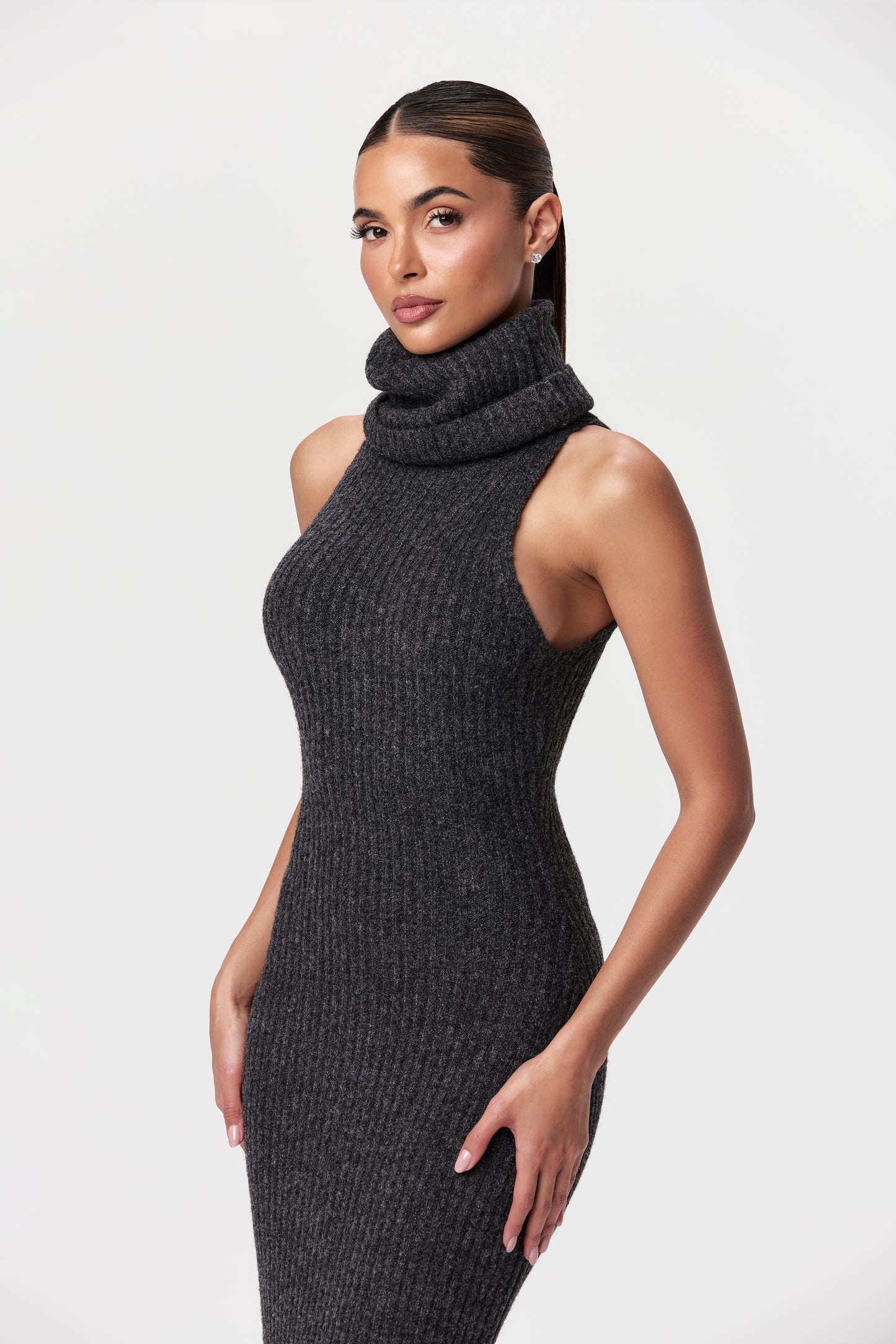 Sleeveless Sweater Maxi Dress