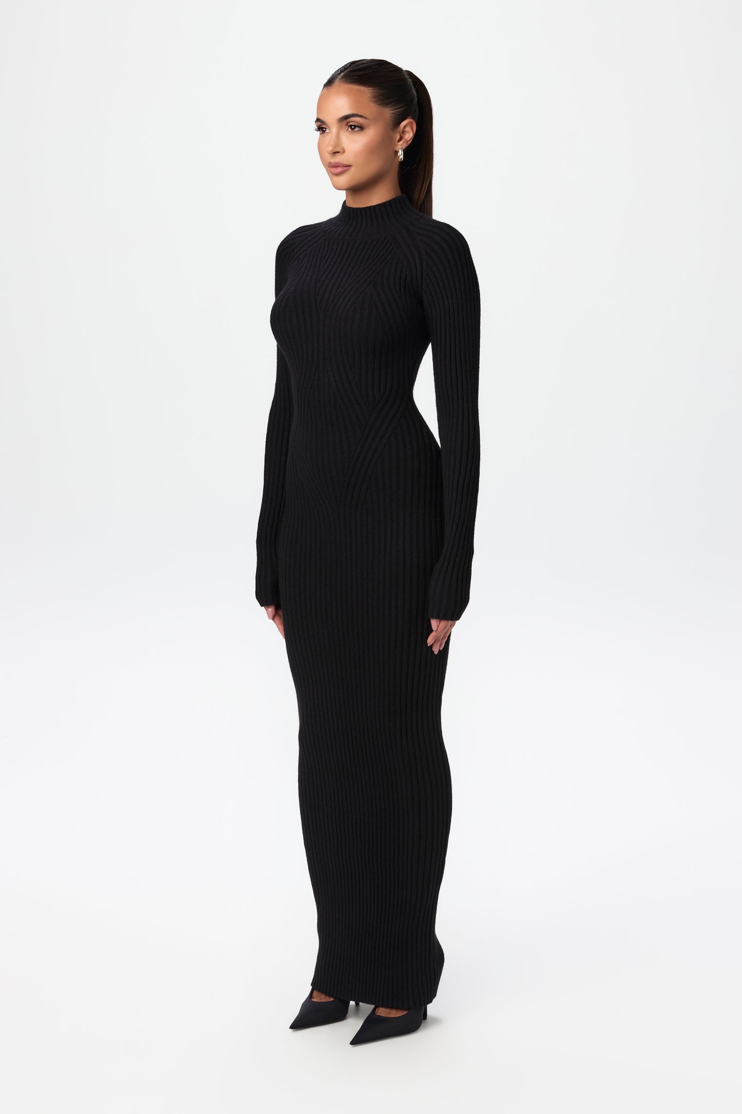 Ribbed Knit Maxi Dress