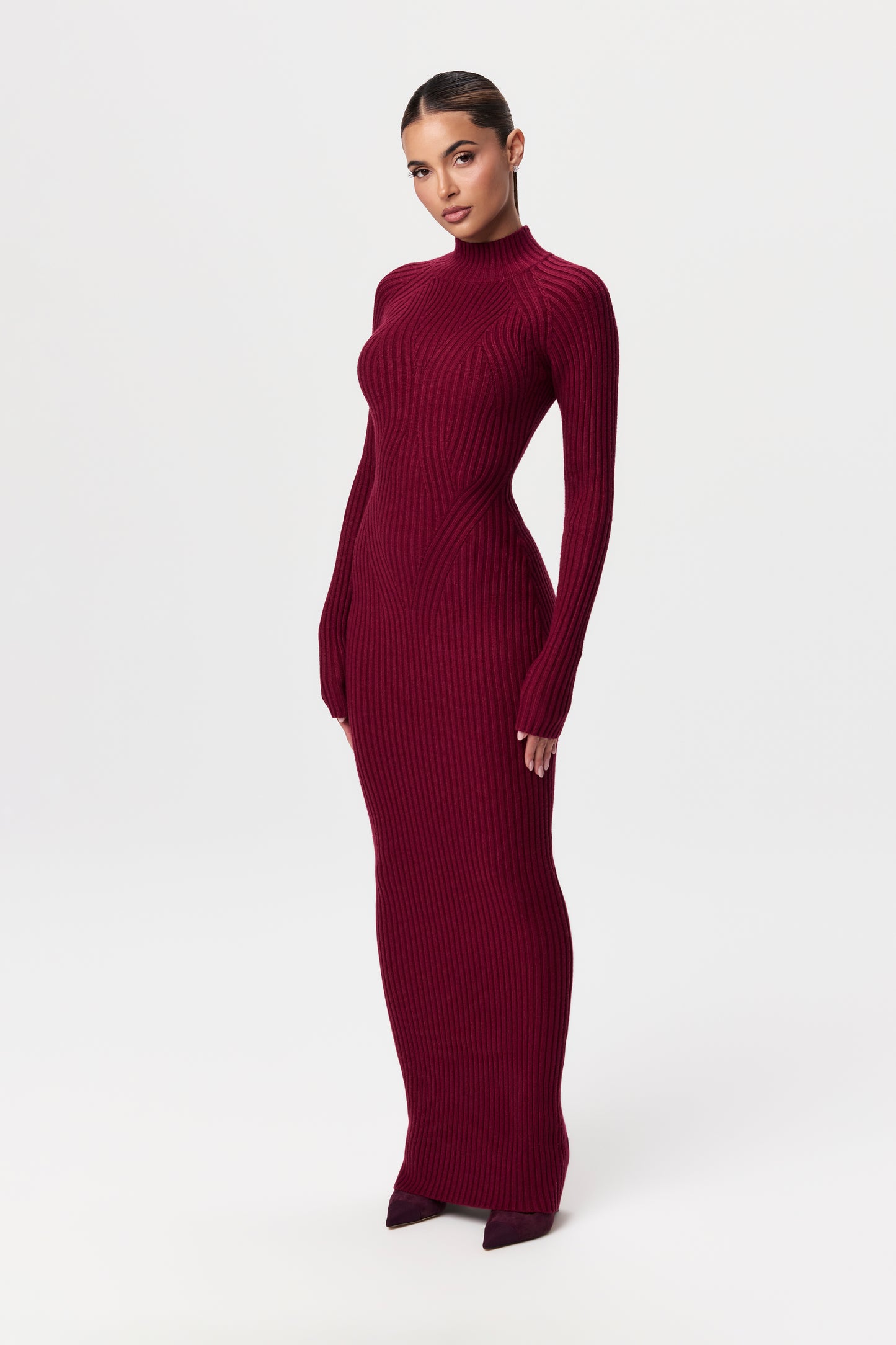 Ribbed Knit Maxi Dress