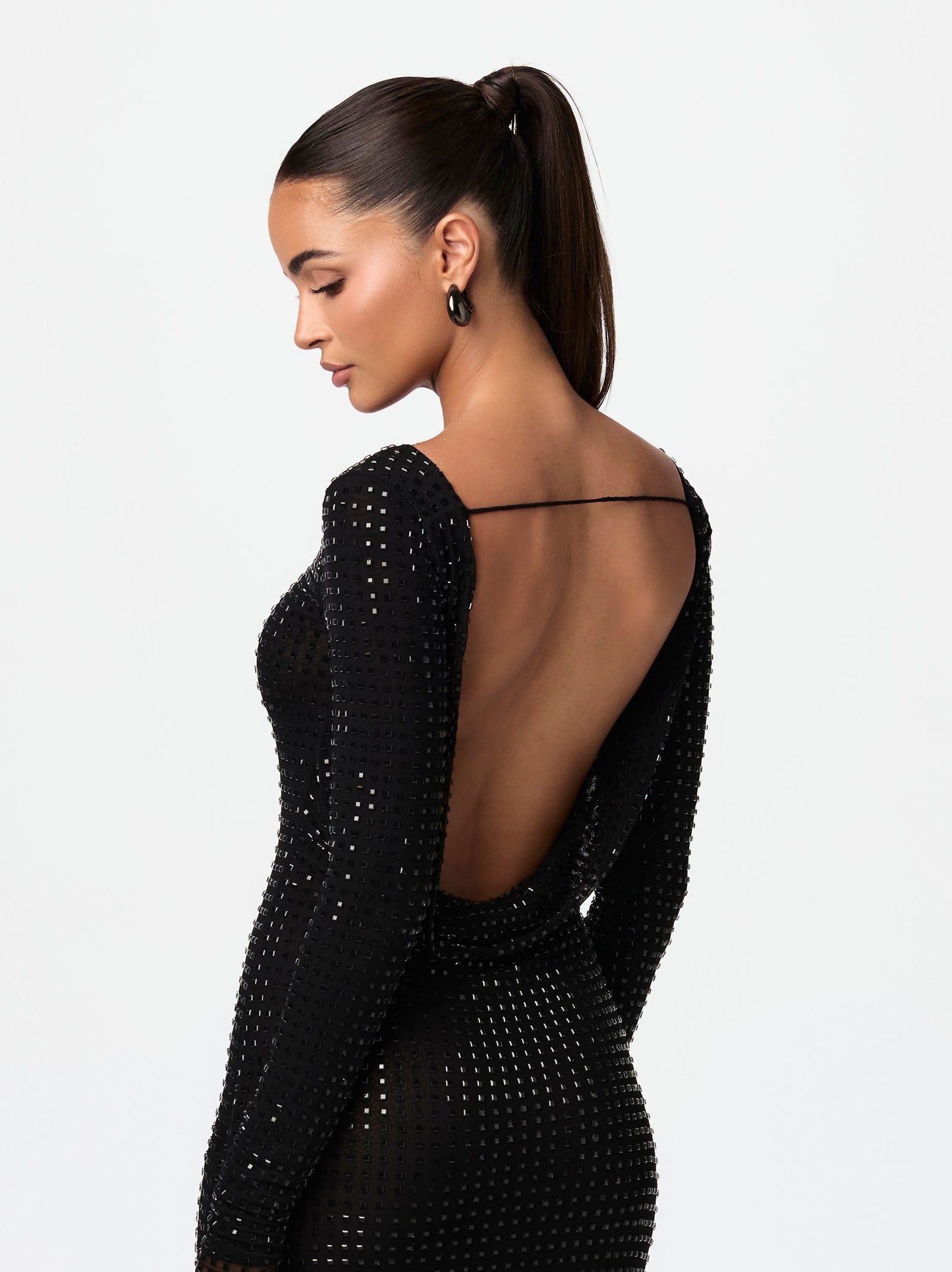 Crystal Open Back Gown