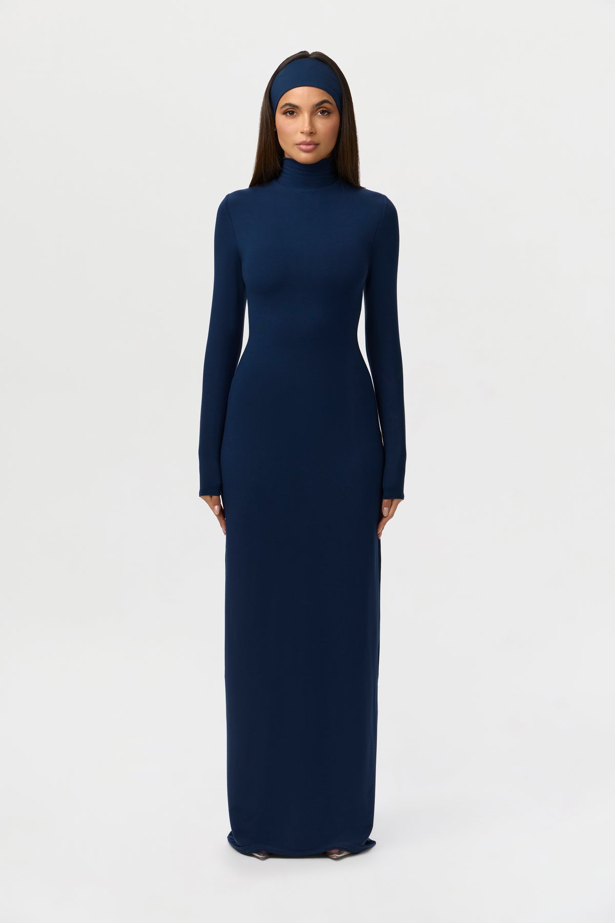 Naked Wardrobe Butter Turtleneck Maxi Dress