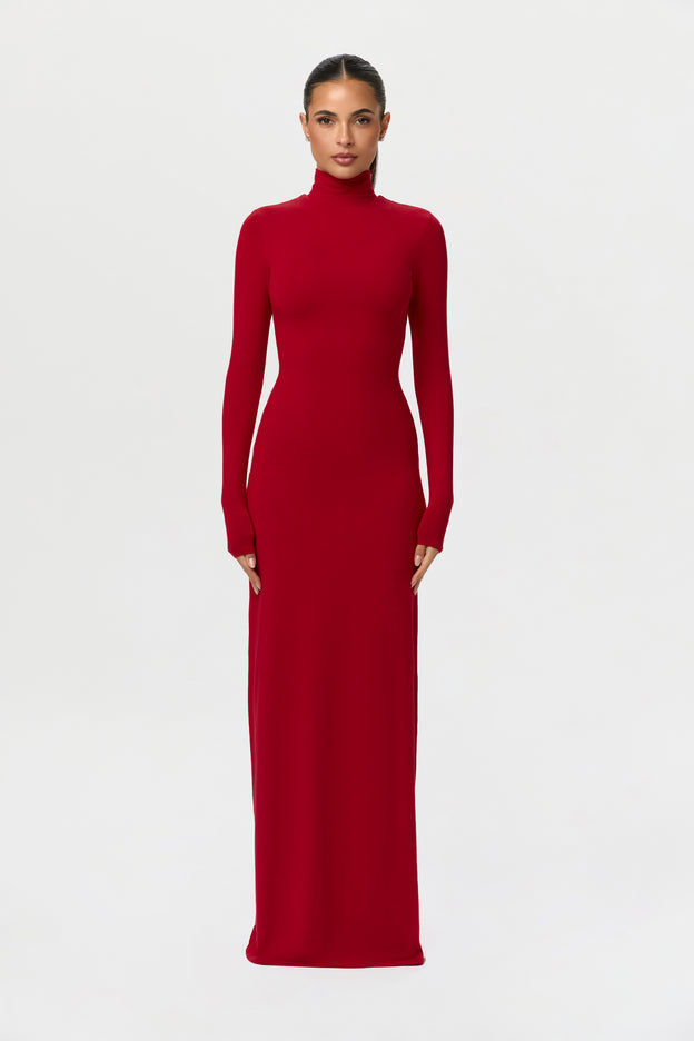 Butter Turtleneck Maxi Dress