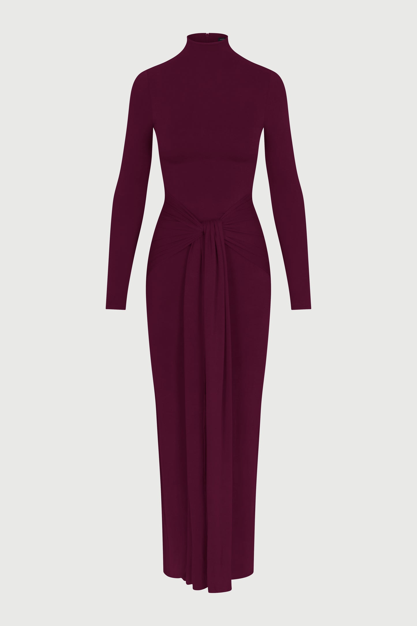 NW Turtleneck Draped Tie Dress