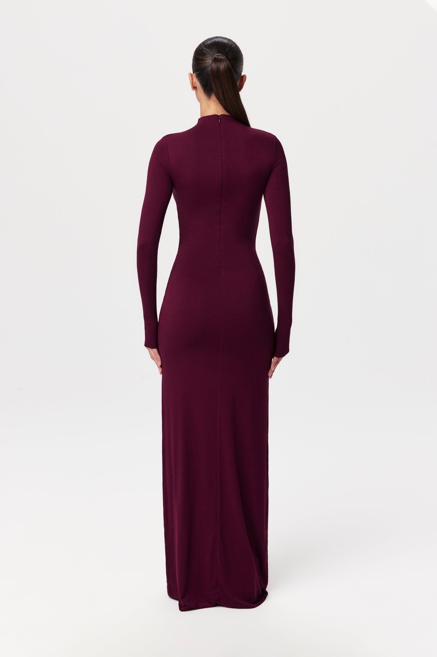 NW Turtleneck Draped Tie Dress