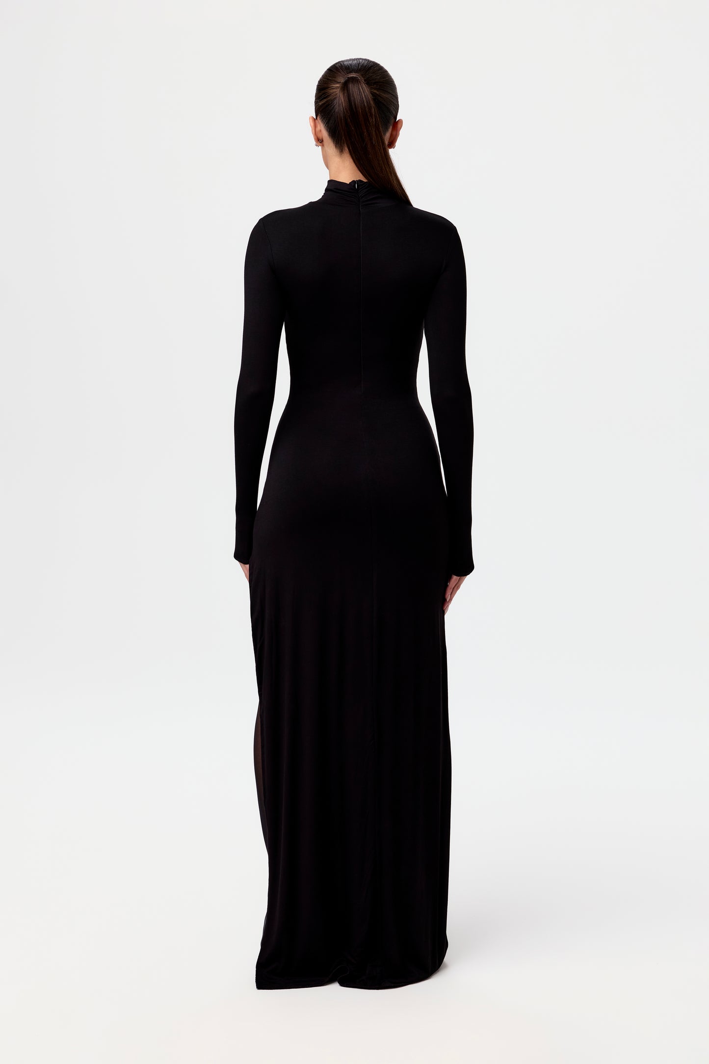 Smooth Turtleneck Maxi Dress