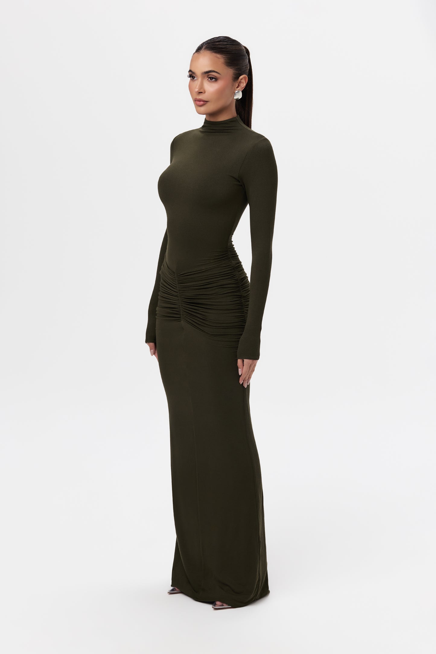 NW Ruched Maxi Dress