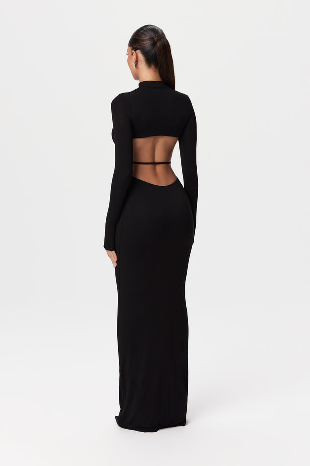 Smooth Back Cut Out Maxi Dress