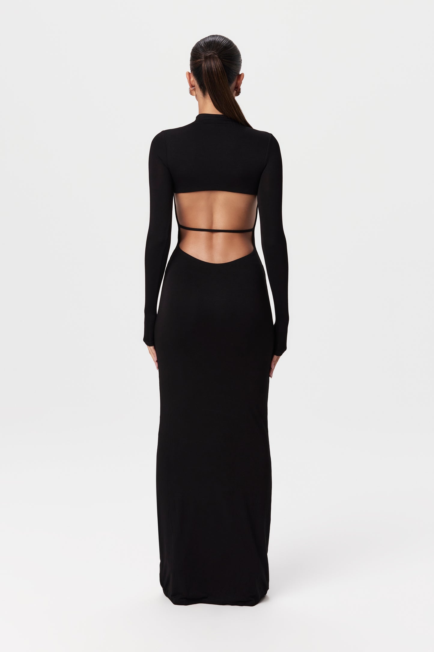 Smooth Back Cut Out Maxi Dress