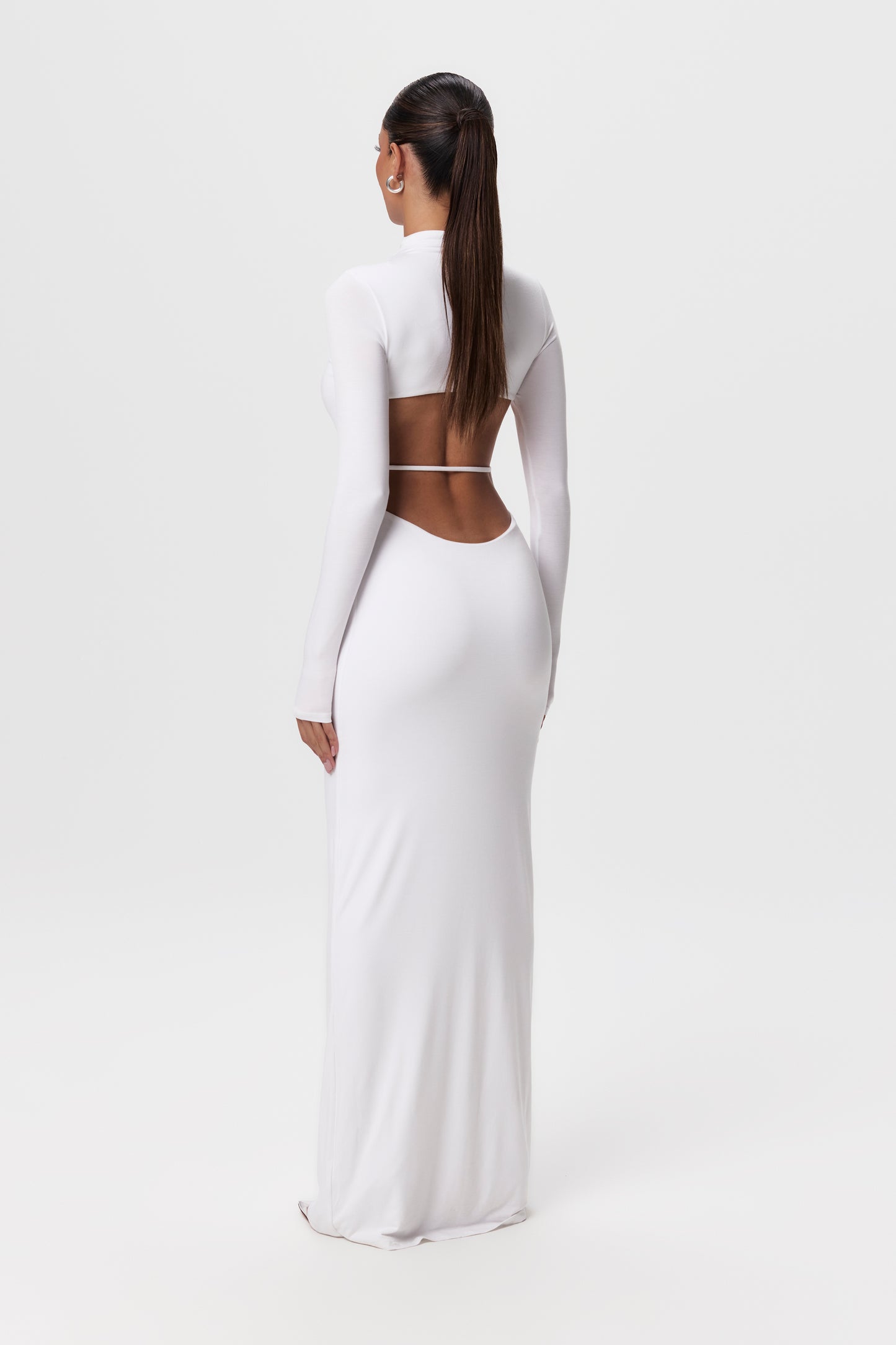 Smooth Back Cut Out Maxi Dress