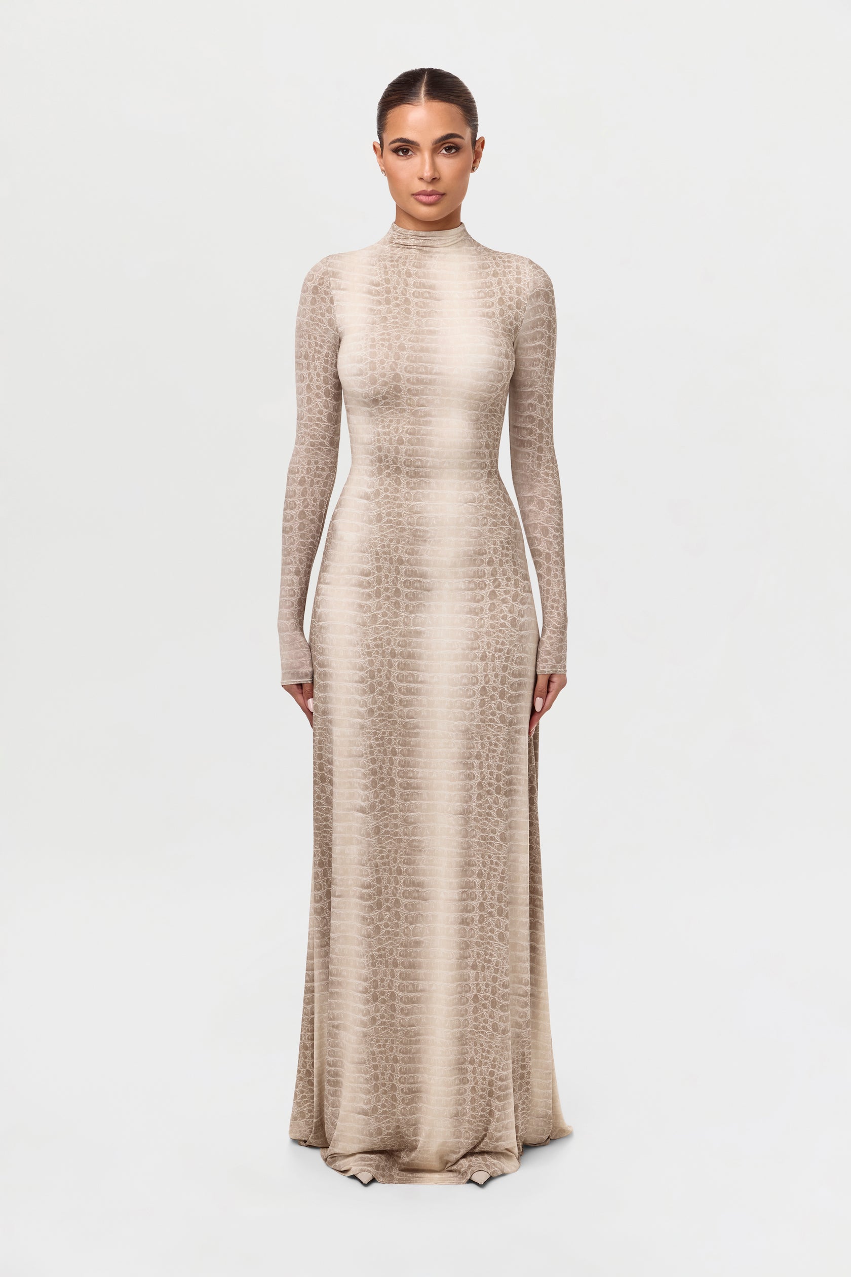 Naked Print Maxi Dress – Naked Wardrobe