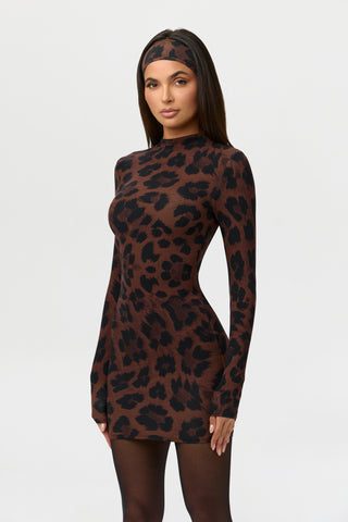 Naked Print Mini Dress